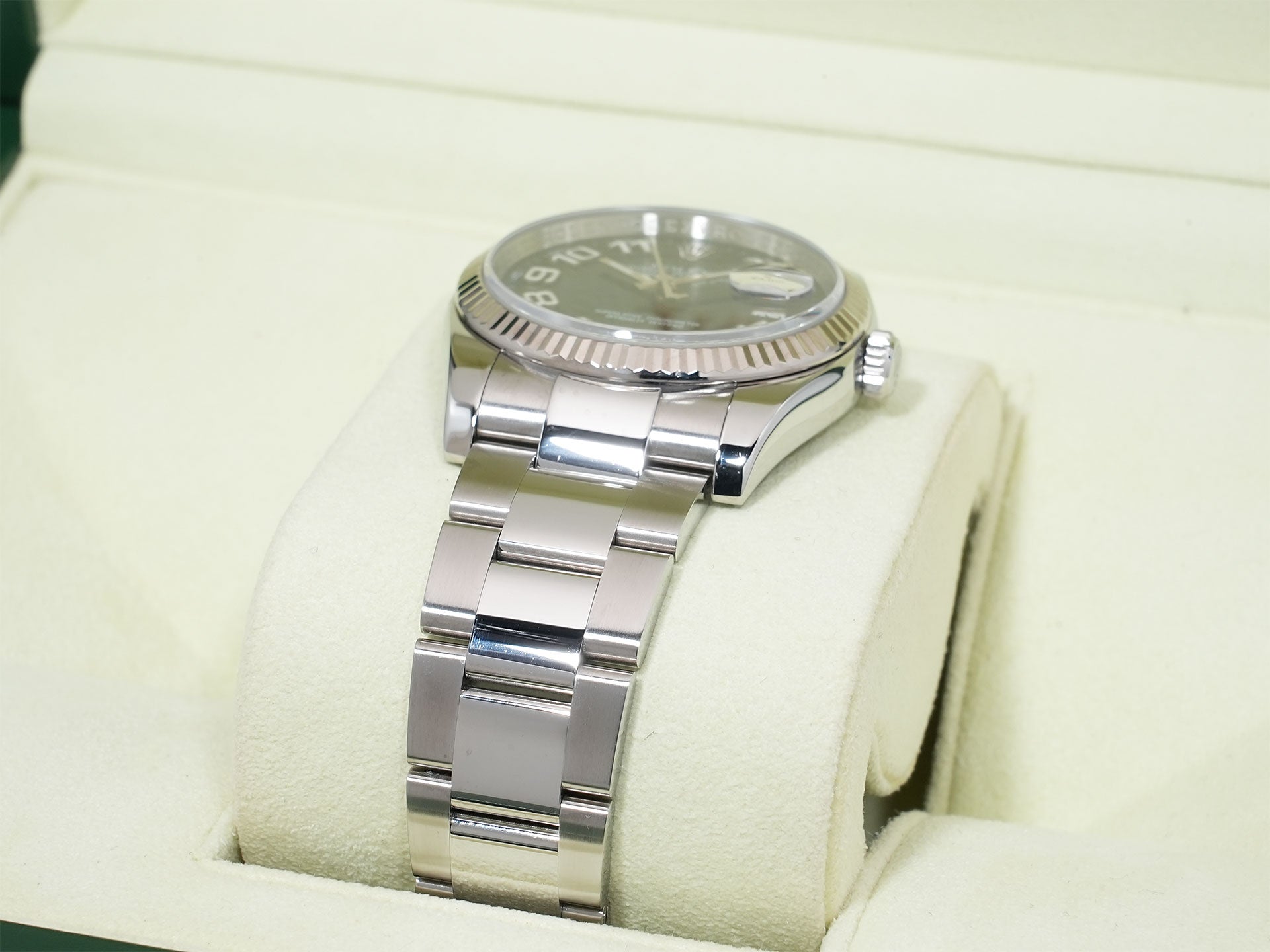 Rolex Datejust 36 Ref. 116234 Stainless Steel/White Gold Blue Arabic Dial Pre-owned b8snzn4o