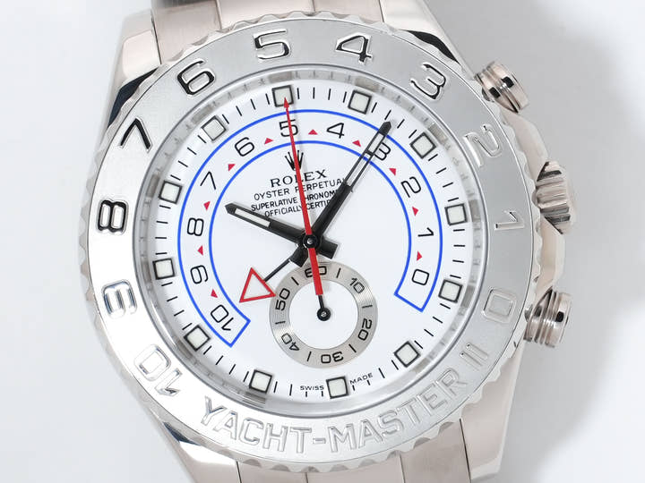 Rolex Yacht-Master II Ref.116689 White Gold White Dial Pre-Owned 73ity78h