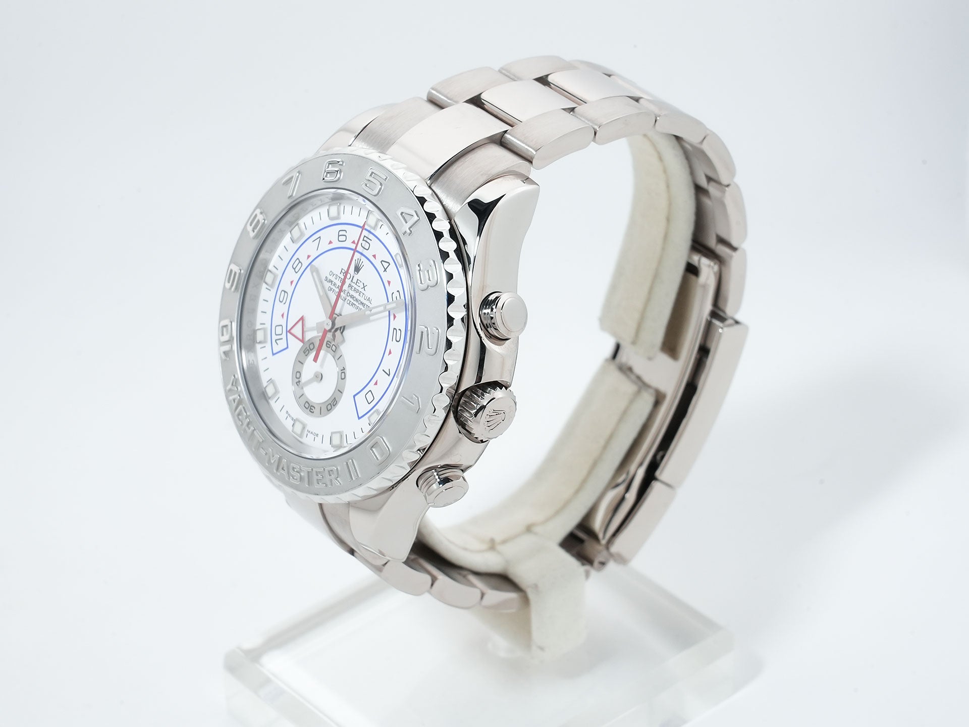 Rolex Yacht-Master II Ref.116689 White Gold White Dial Pre-Owned 73ity78h