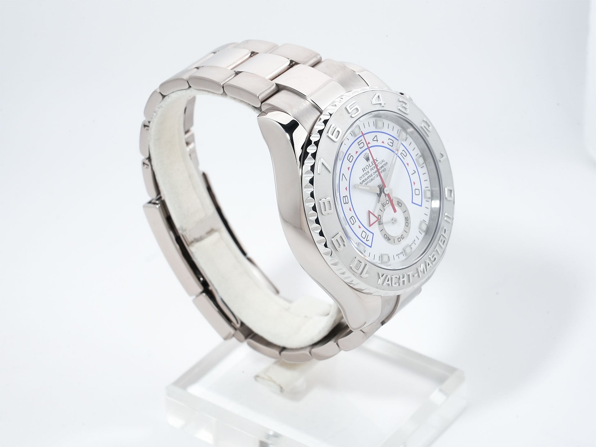Rolex Yacht-Master II Ref.116689 White Gold White Dial Pre-Owned 73ity78h