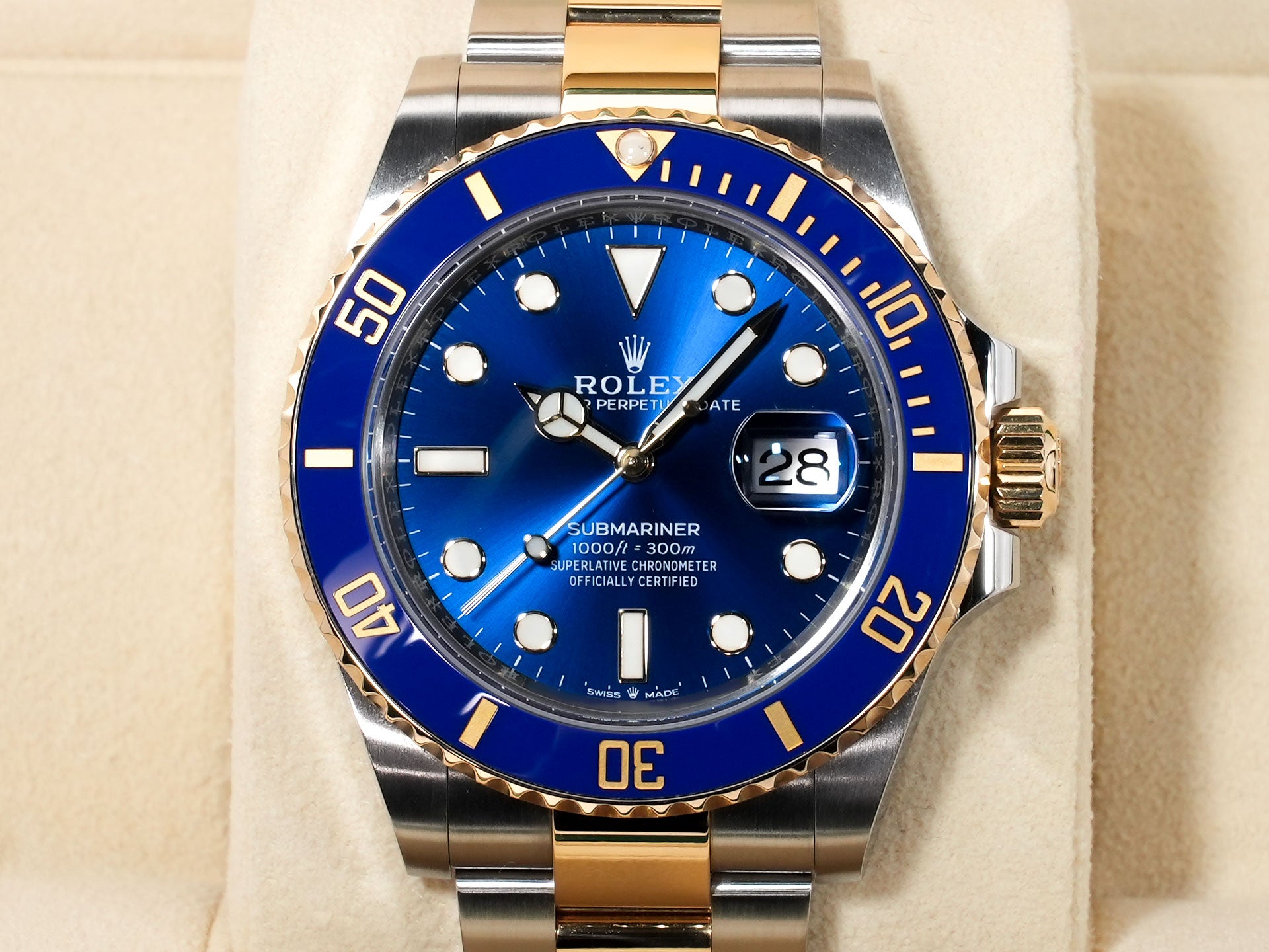 Rolex Submariner Date Ref. 126613LB Stainless Steel/Yellow Gold Blue Dial Pre-owned prs5m4ui