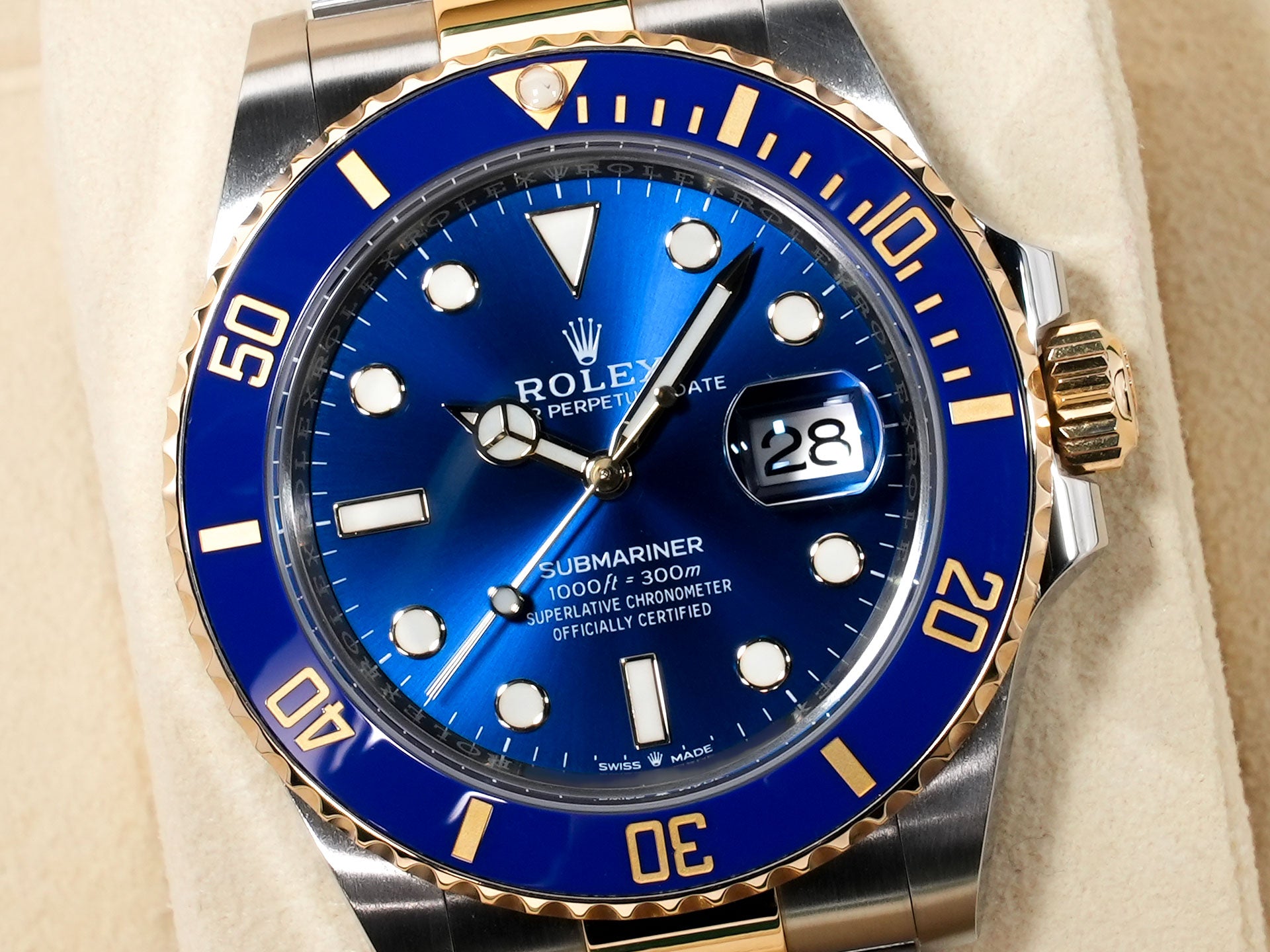 Rolex Submariner Date Ref. 126613LB Stainless Steel/Yellow Gold Blue Dial Pre-owned prs5m4ui