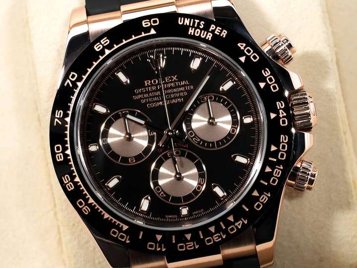 Rolex Daytona Ref. 116515LN Everose Gold Black x Pink Dial A condition 9jbqc5bk