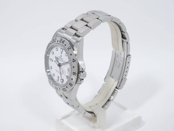 Rolex Explorer II Ref. 16570 Stainless Steel White Dial Oyster Bracelet Excellent Used Condition 7nwbec9p