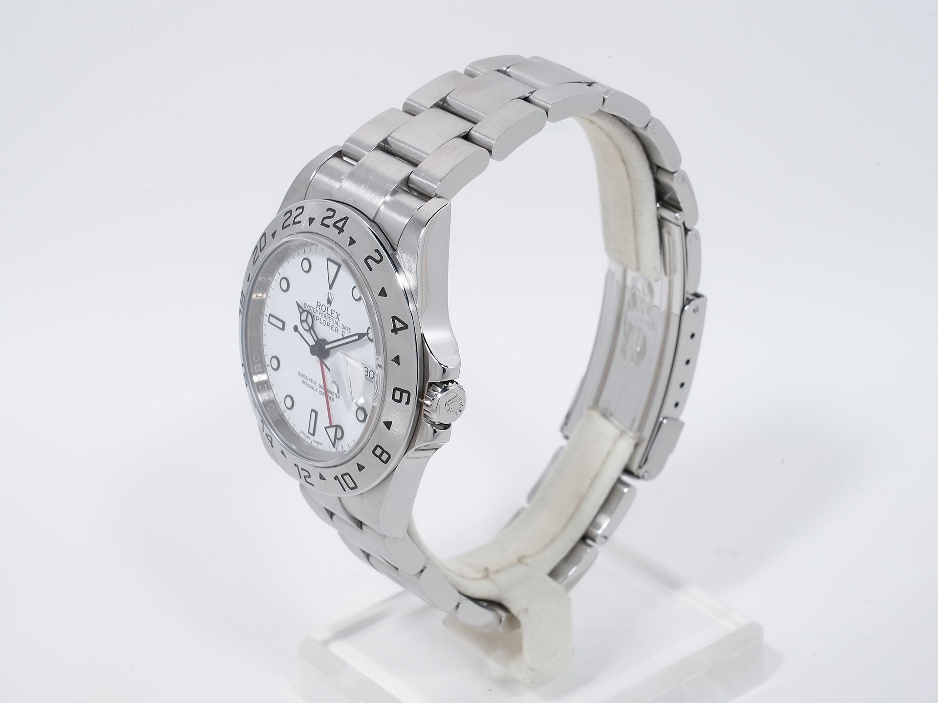 Rolex Explorer II Ref. 16570 Stainless Steel White Dial Oyster Bracelet Excellent Used Condition 7nwbec9p