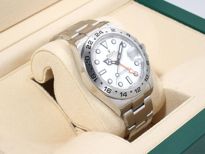 ROLEX Explorer II Ref.226570 Stainless Steel White Dial Oyster Bracelet Pre-owned f2rwkx6m
