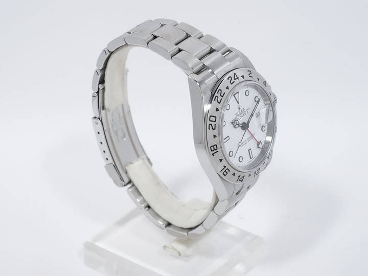 Rolex Explorer II Ref. 16570 Stainless Steel White Dial Oyster Bracelet Excellent Used Condition 7nwbec9p