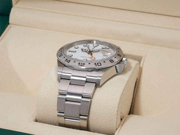 ROLEX Explorer II Ref.226570 Stainless Steel White Dial Oyster Bracelet Pre-owned f2rwkx6m