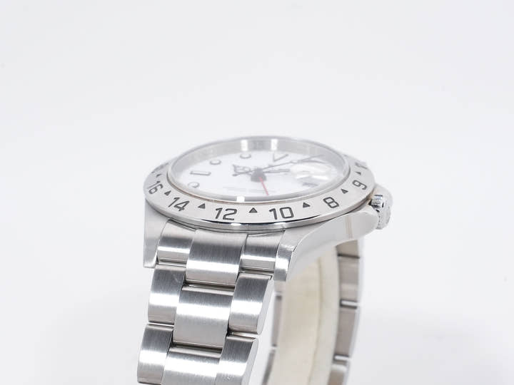 Rolex Explorer II Ref. 16570 Stainless Steel White Dial Oyster Bracelet Excellent Used Condition 7nwbec9p