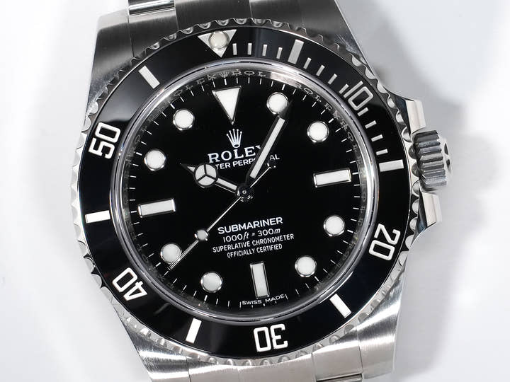 Rolex Submariner No-Date Ref. 114060 Stainless Steel Black Dial Excellent Condition m84vzpr8