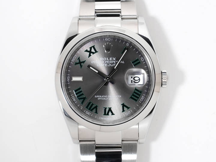 Rolex Datejust 36 Ref. 126200 Stainless Steel Slate Roman Dial Oyster Bracelet Excellent Condition gvtjdoda