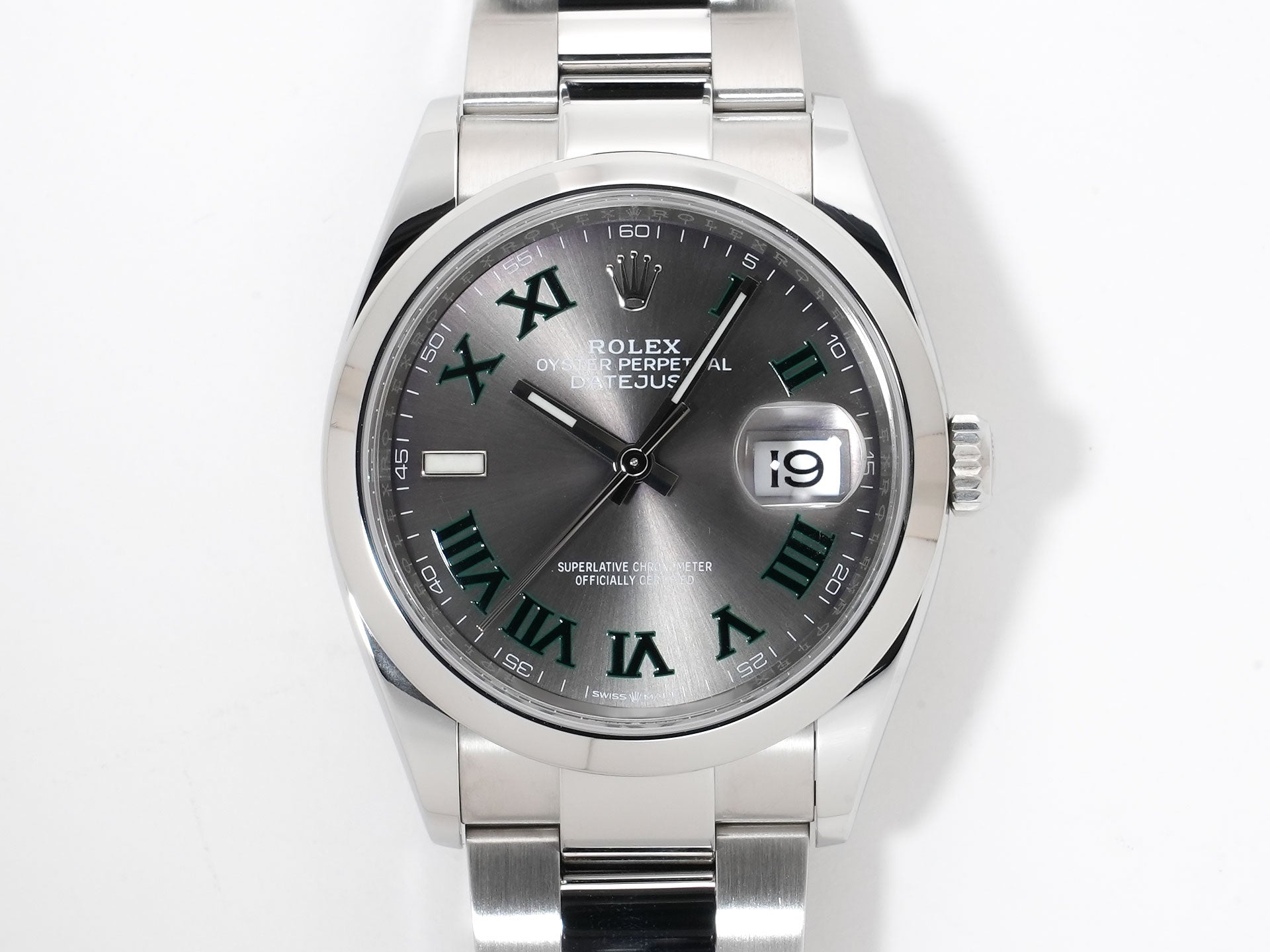 Rolex Datejust 36 Ref. 126200 Stainless Steel Slate Roman Dial Oyster Bracelet Excellent Condition gvtjdoda