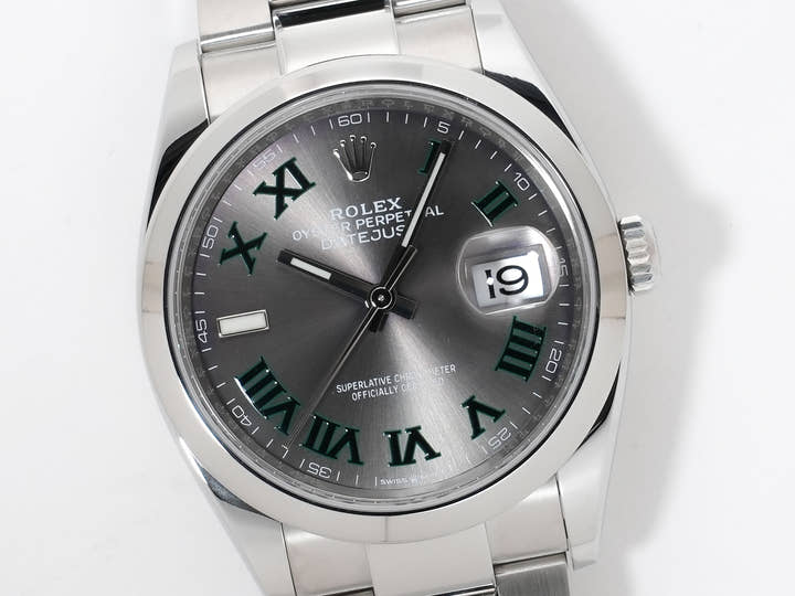 Rolex Datejust 36 Ref. 126200 Stainless Steel Slate Roman Dial Oyster Bracelet Excellent Condition gvtjdoda