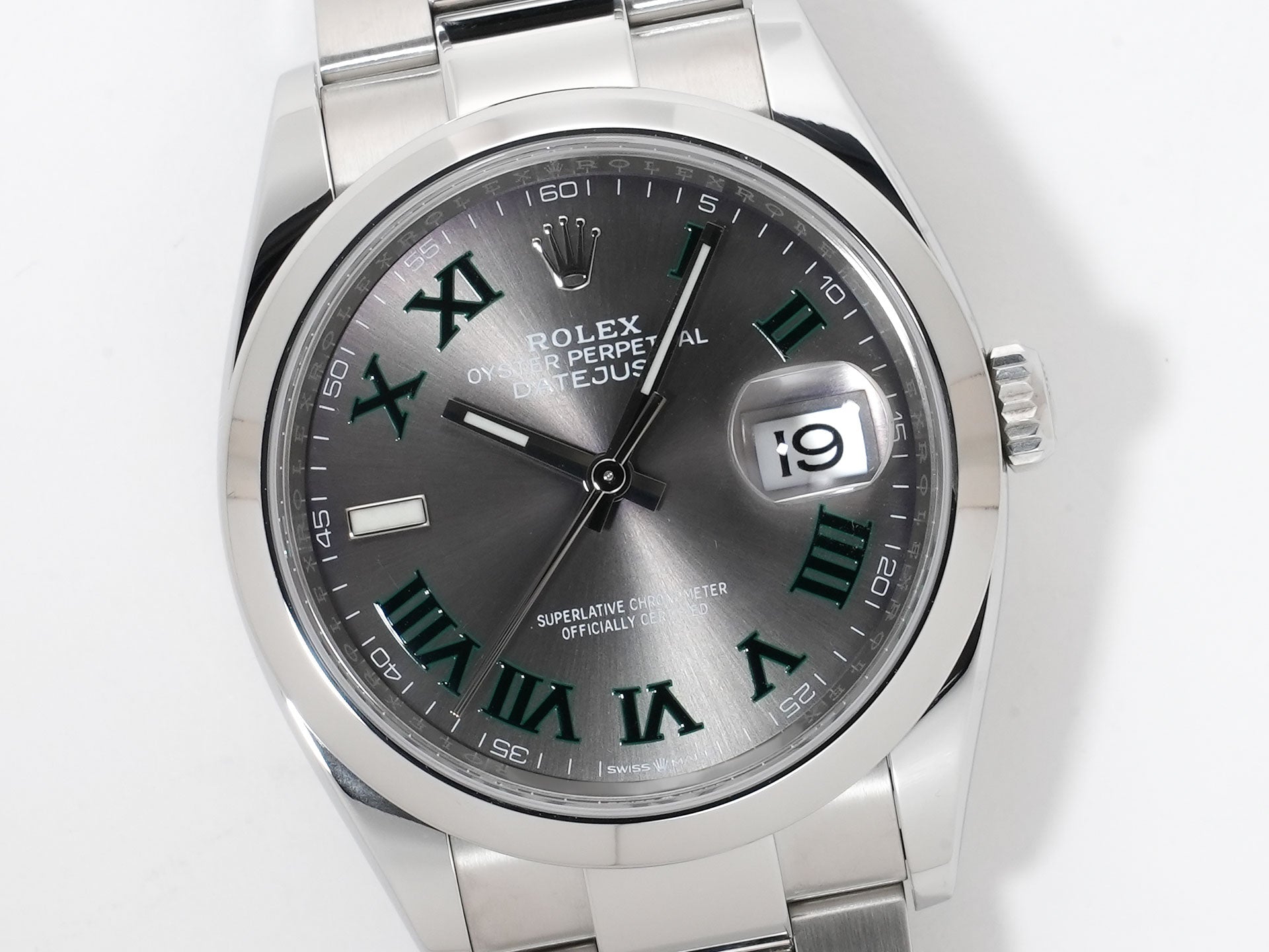 Rolex Datejust 36 Ref. 126200 Stainless Steel Slate Roman Dial Oyster Bracelet Excellent Condition gvtjdoda
