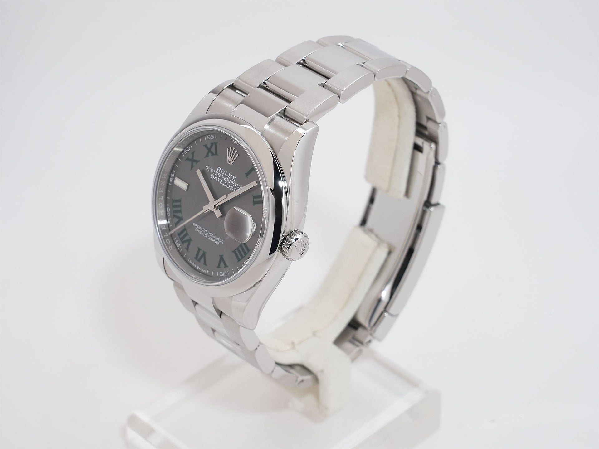 Rolex Datejust 36 Ref. 126200 Stainless Steel Slate Roman Dial Oyster Bracelet Excellent Condition gvtjdoda