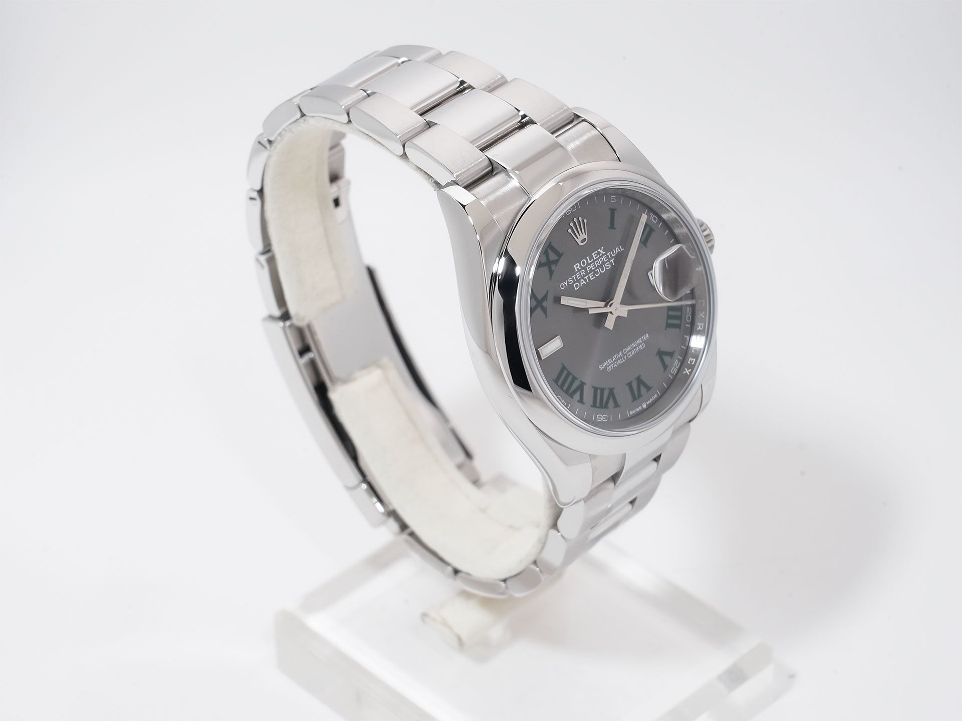 Rolex Datejust 36 Ref. 126200 Stainless Steel Slate Roman Dial Oyster Bracelet Excellent Condition gvtjdoda