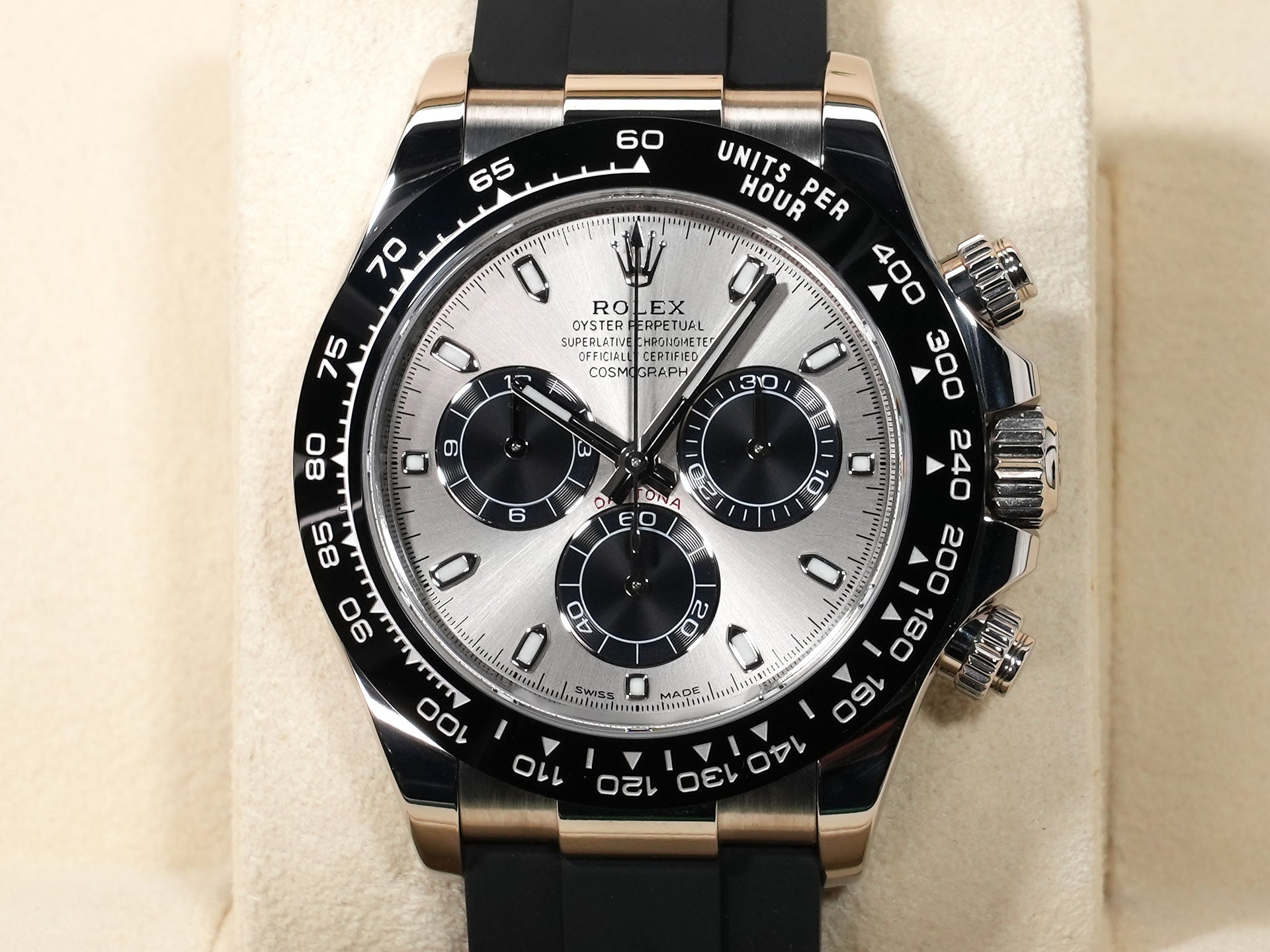 Rolex Daytona Ref. 116519LN White Gold Steel x Black Dial Excellent Condition dstw5rnb