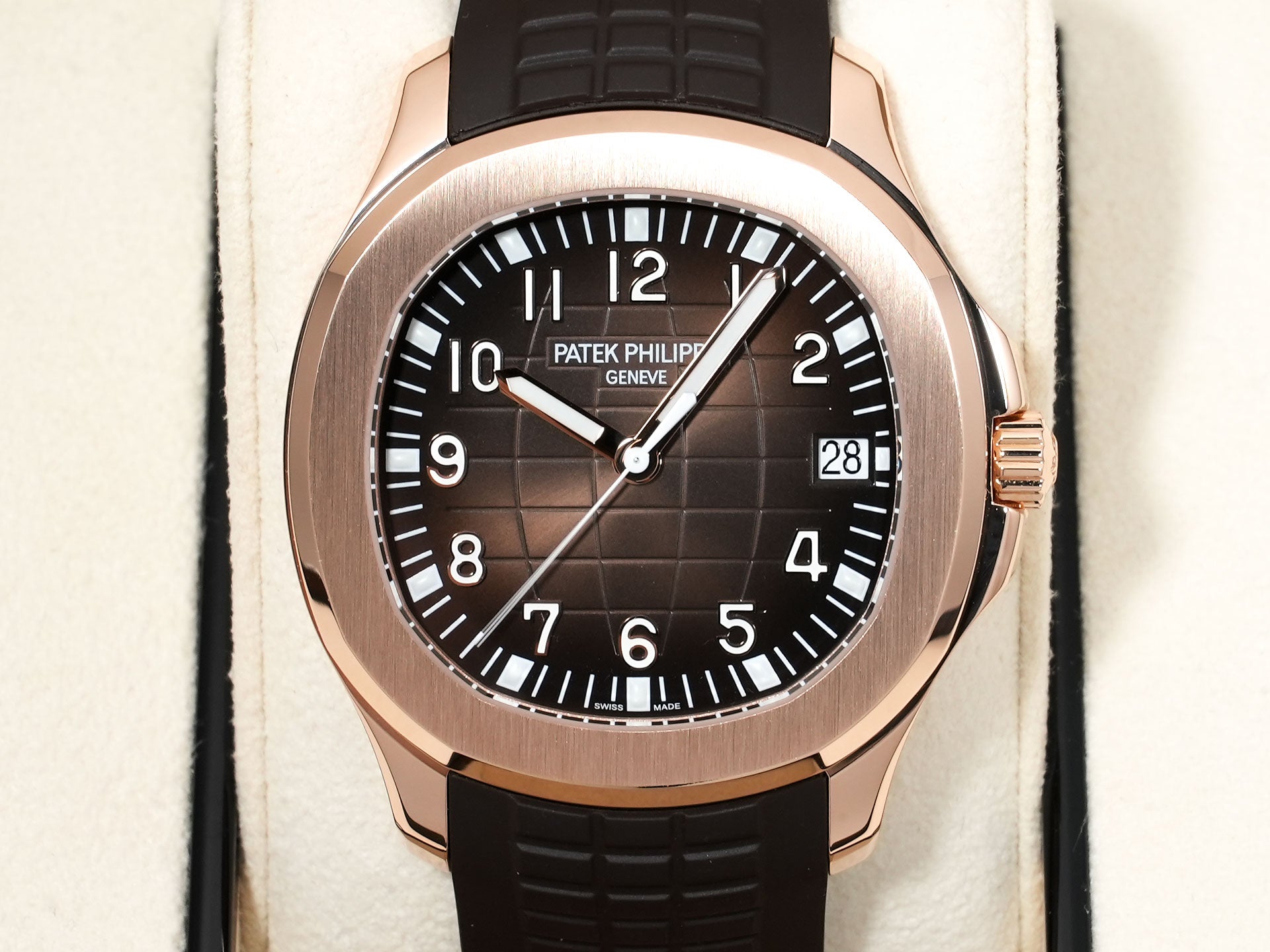 Patek Philippe Aquanaut Ref. 5167R-001 Rose Gold Brown Dial Excellent Condition bq73tzqc