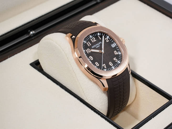 Patek Philippe Aquanaut Ref. 5167R-001 Rose Gold Brown Dial Excellent Condition bq73tzqc