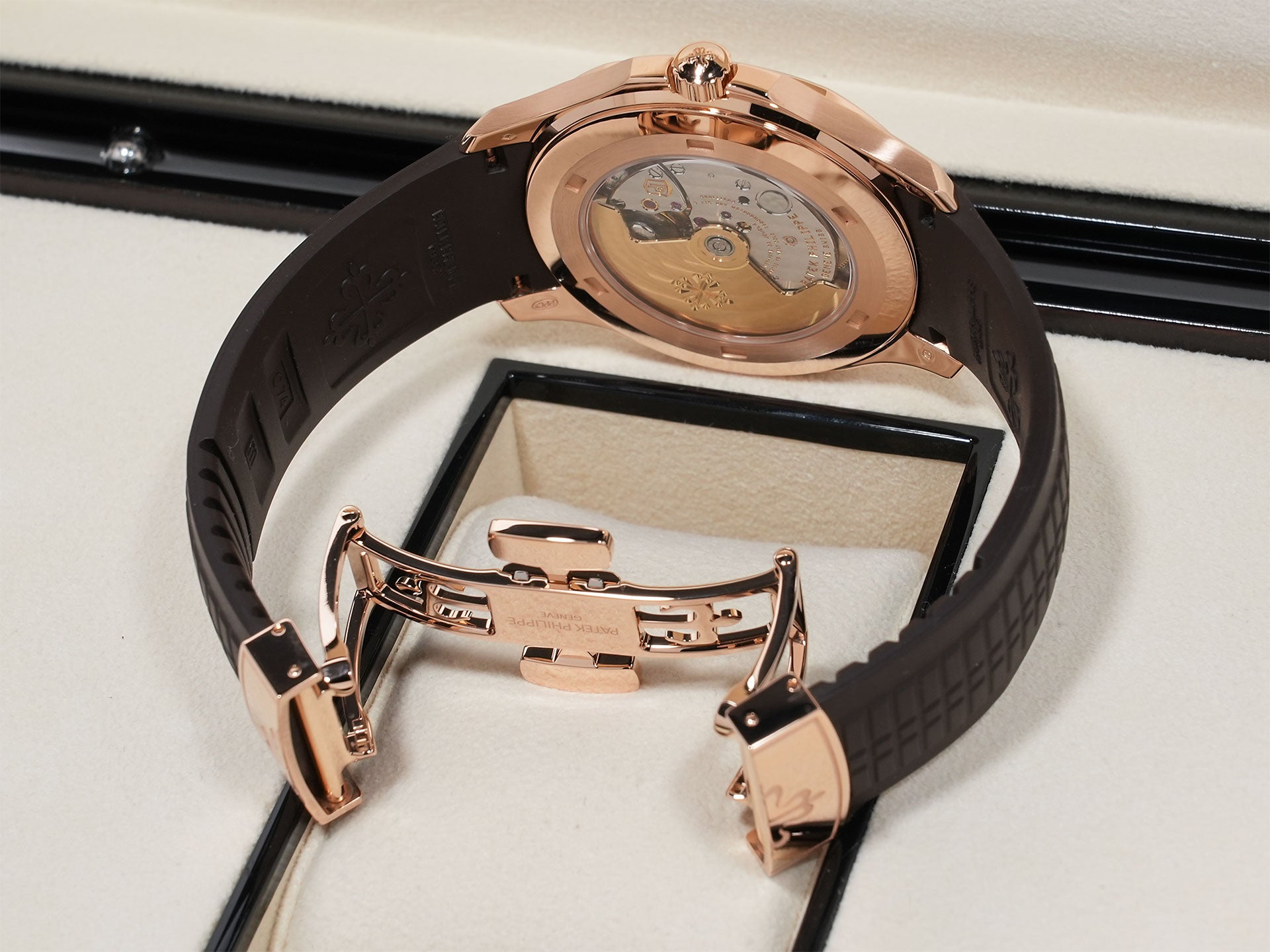 Patek Philippe Aquanaut Ref. 5167R-001 Rose Gold Brown Dial Excellent Condition bq73tzqc