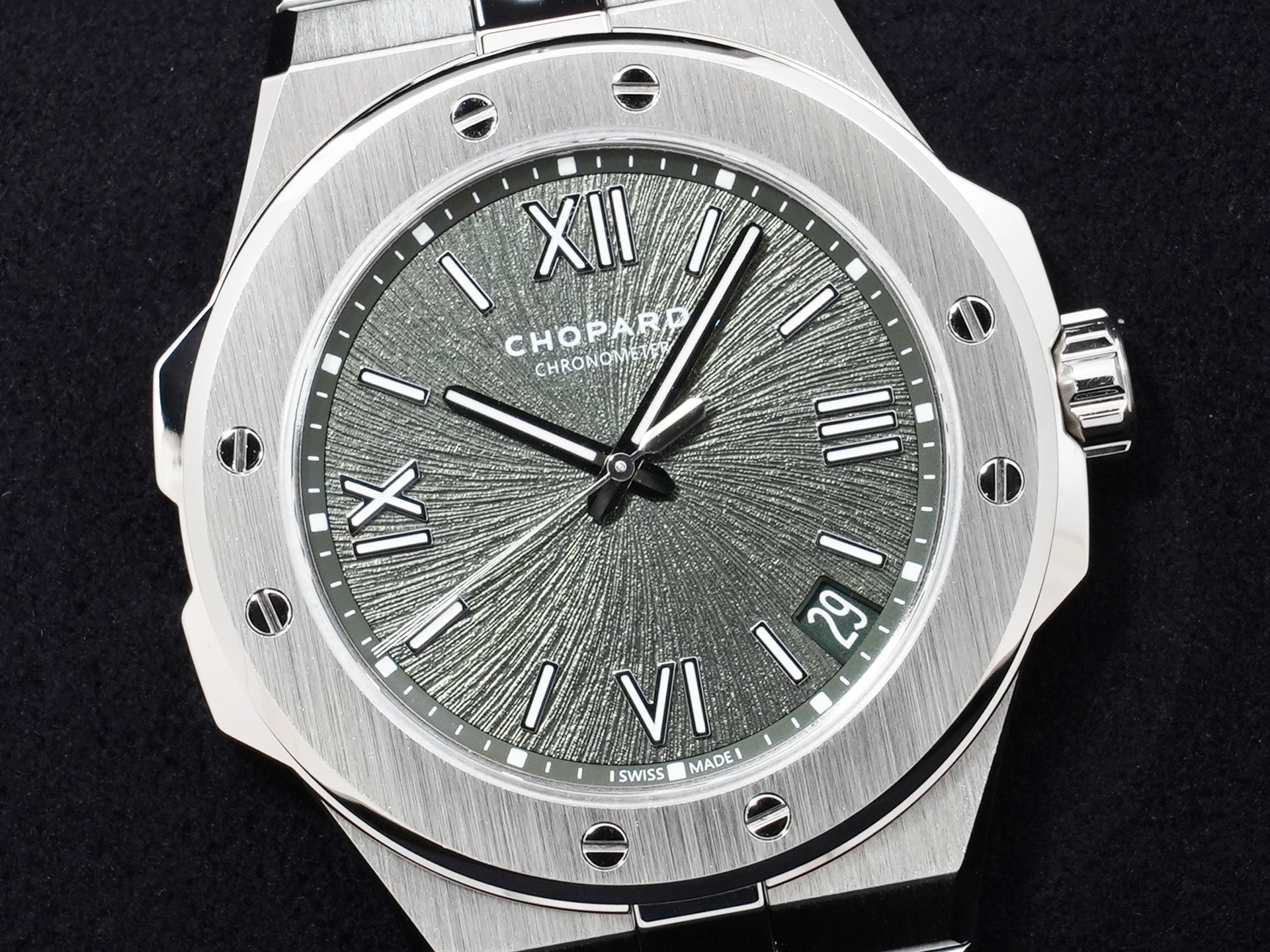 Chopard Alpine Eagle 41 Ref.298600-3014 Stainless Steel Pine Green Dial Excellent Condition zo6mjvbs