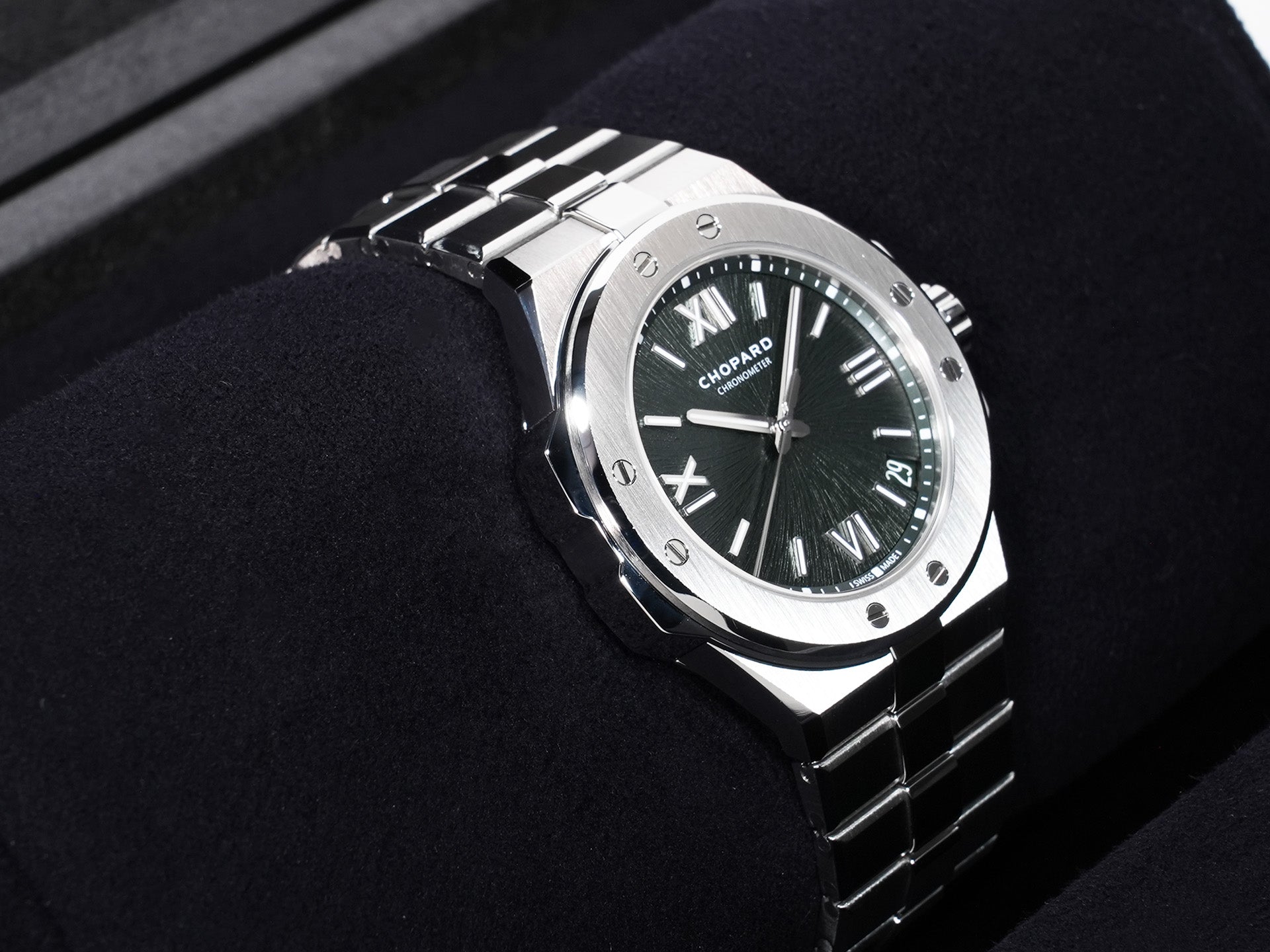 Chopard Alpine Eagle 41 Ref.298600-3014 Stainless Steel Pine Green Dial Excellent Condition zo6mjvbs