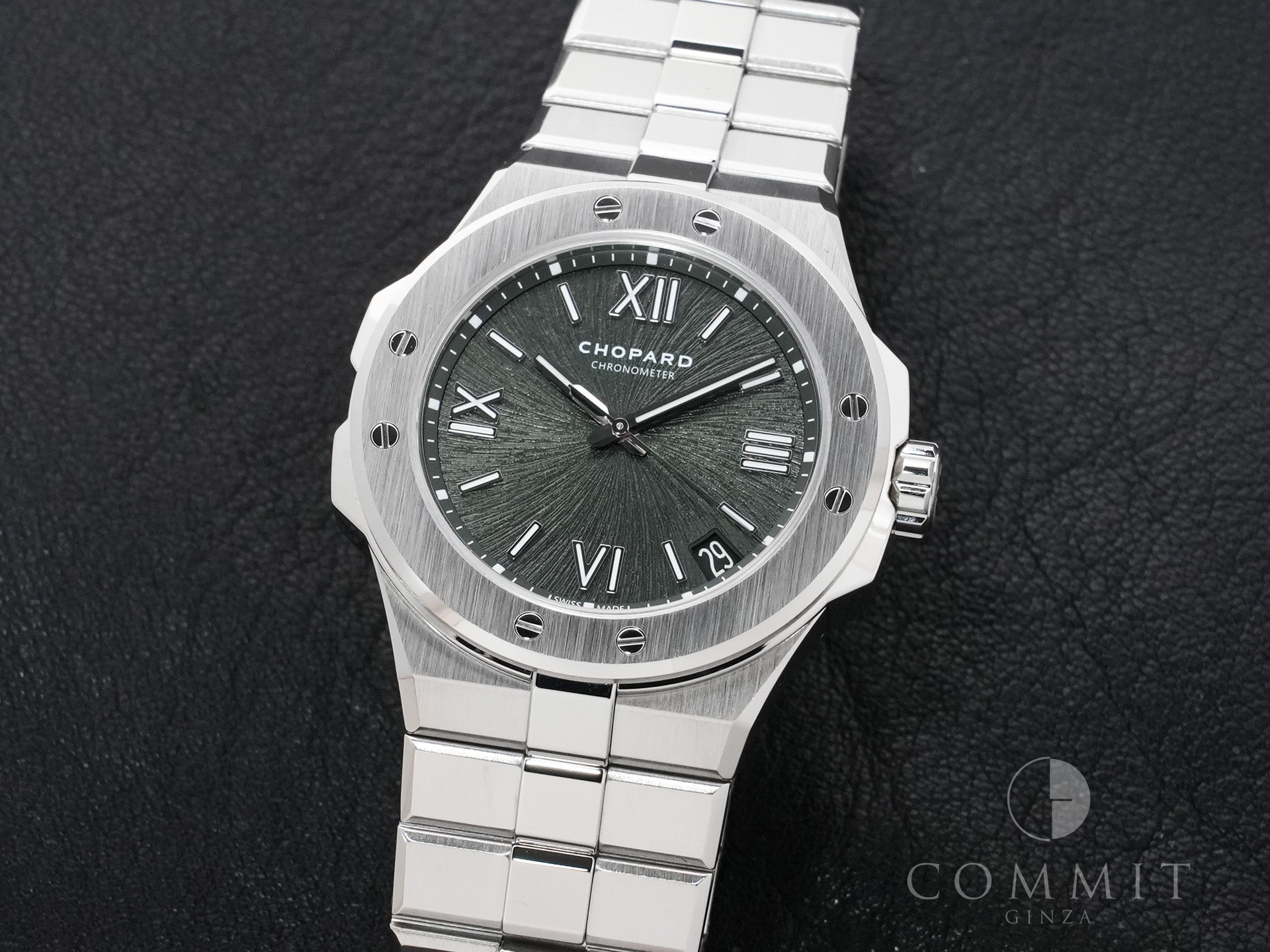 Chopard Alpine Eagle 41 Ref.298600-3014 Stainless Steel Pine Green Dial Excellent Condition zo6mjvbs