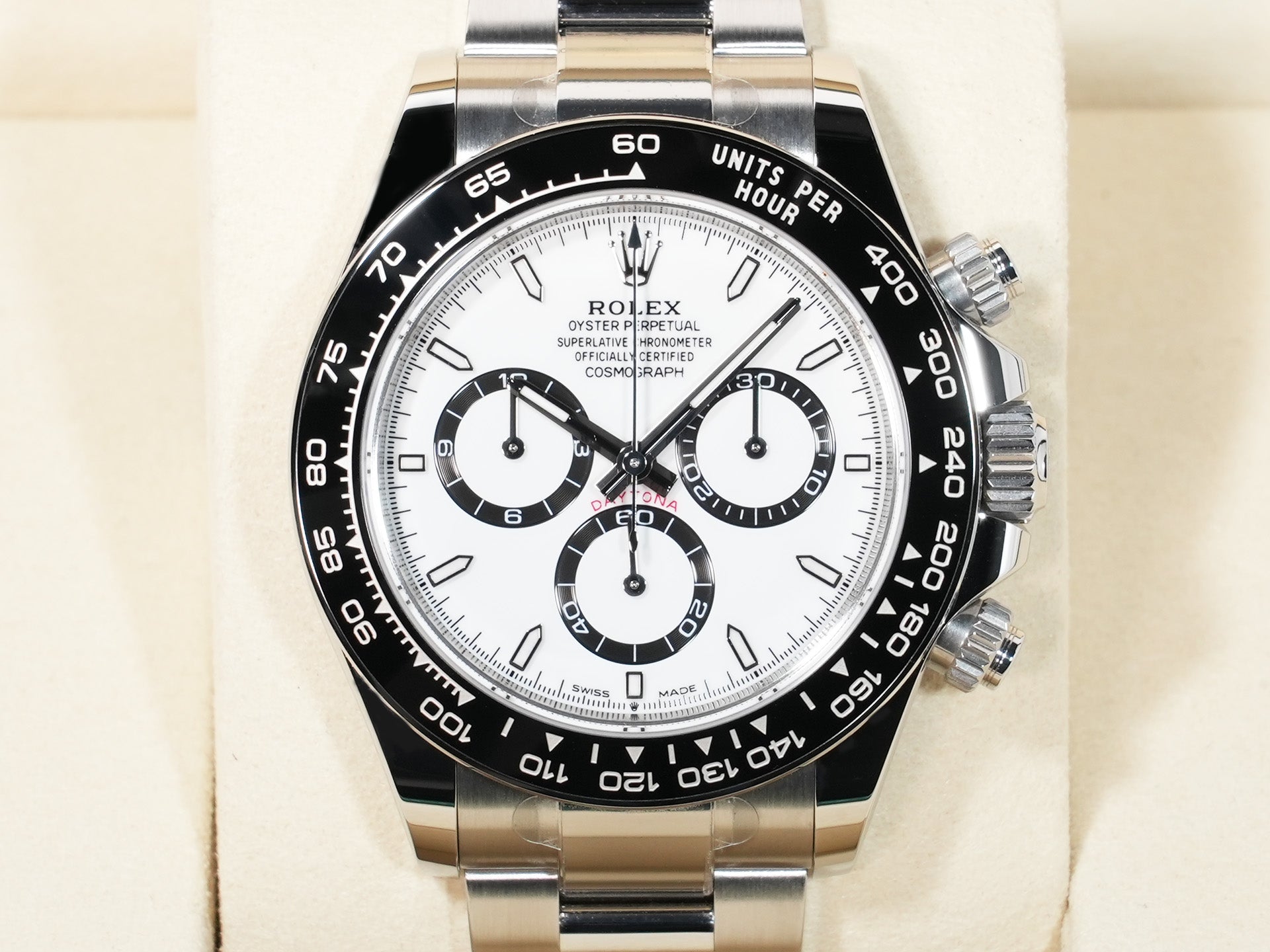 ロレックス デイトナ Ref.126500LN ステンレススチール ホワイト文字盤 美品 44kt5yiq