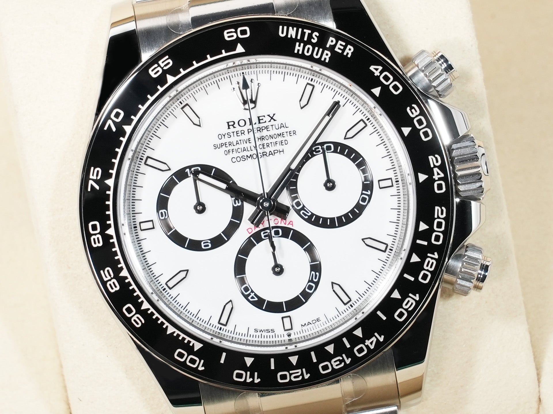 ロレックス デイトナ Ref.126500LN ステンレススチール ホワイト文字盤 美品 44kt5yiq