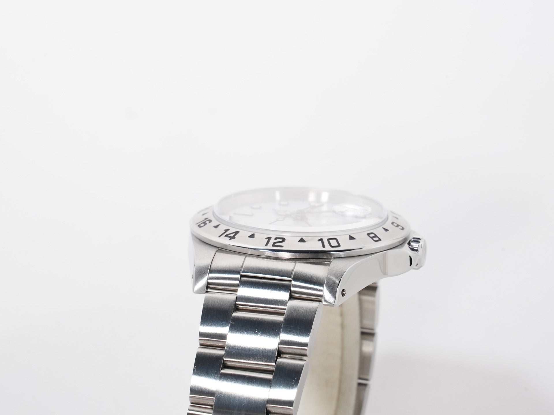 ロレックス エクスプローラーII Ref.16570 ステンレススチール ホワイト文字盤 オイスターブレスレット 美品 gudshafm