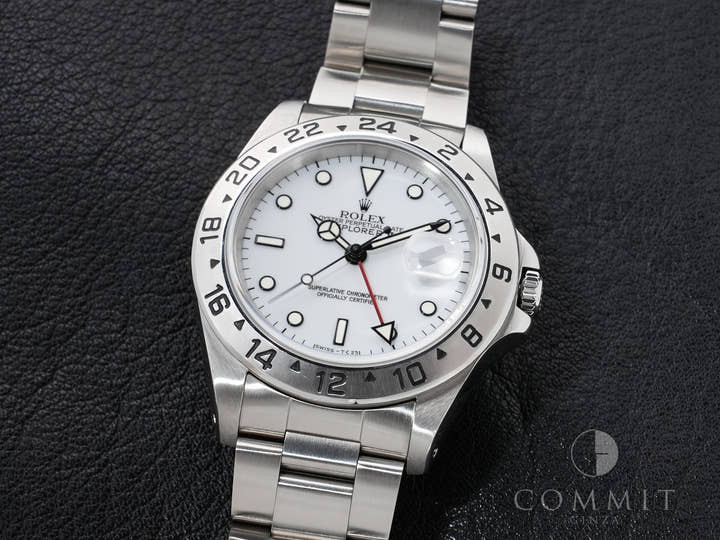 ロレックス エクスプローラーII Ref.16570 ステンレススチール ホワイト文字盤 オイスターブレスレット 美品 gudshafm
