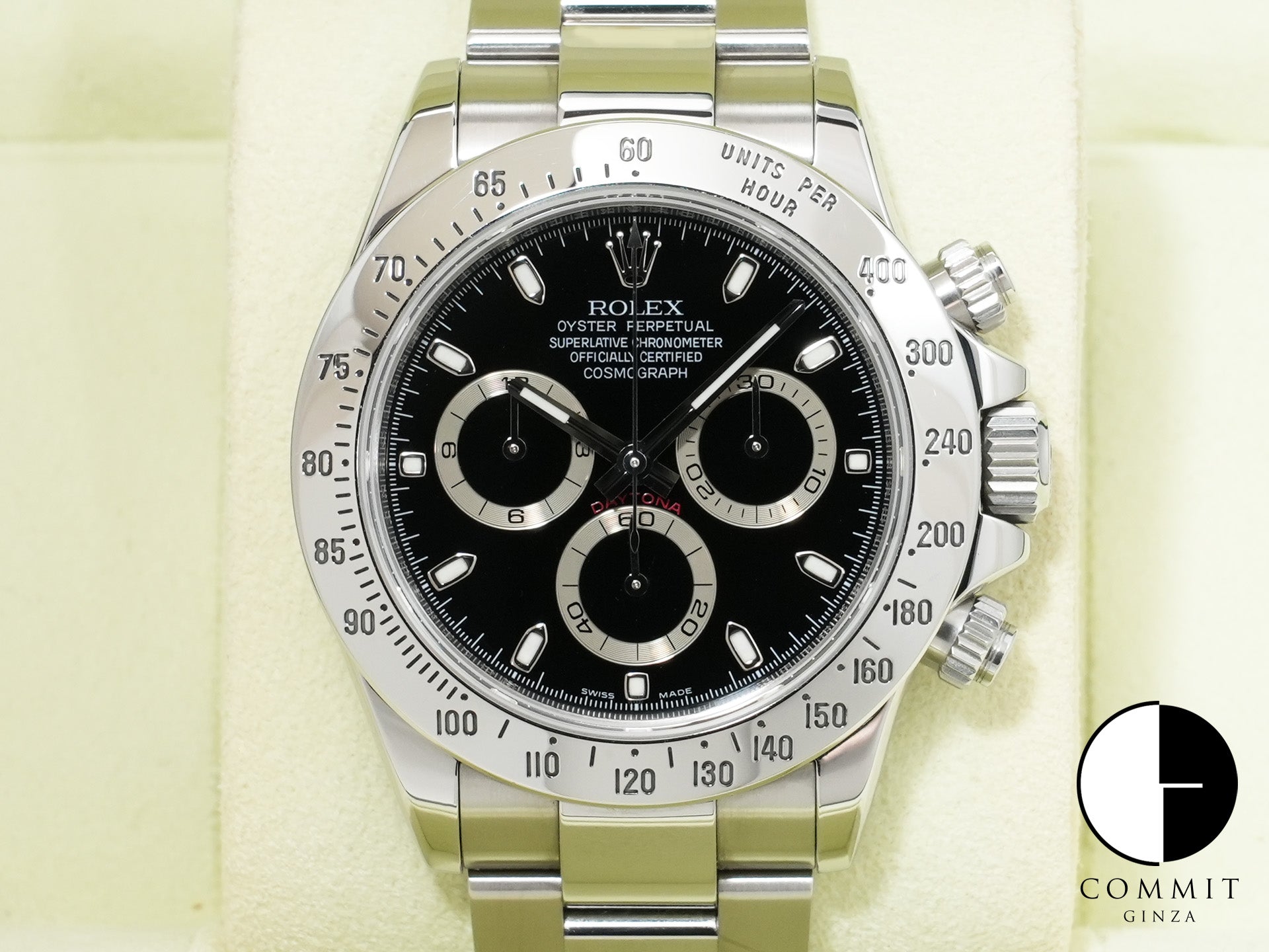 ロレックス デイトナ Ref.116520 ステンレススチール ブラック文字盤 中古 n87j8ibh
