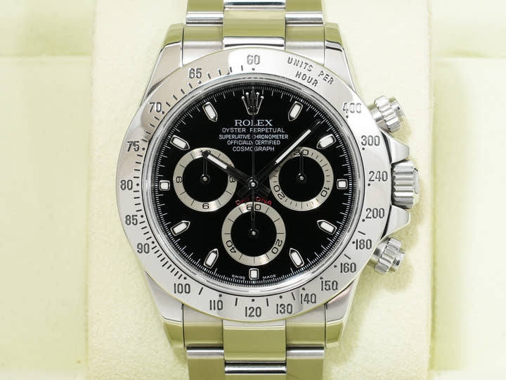 ロレックス デイトナ Ref.116520 ステンレススチール ブラック文字盤 中古 n87j8ibh