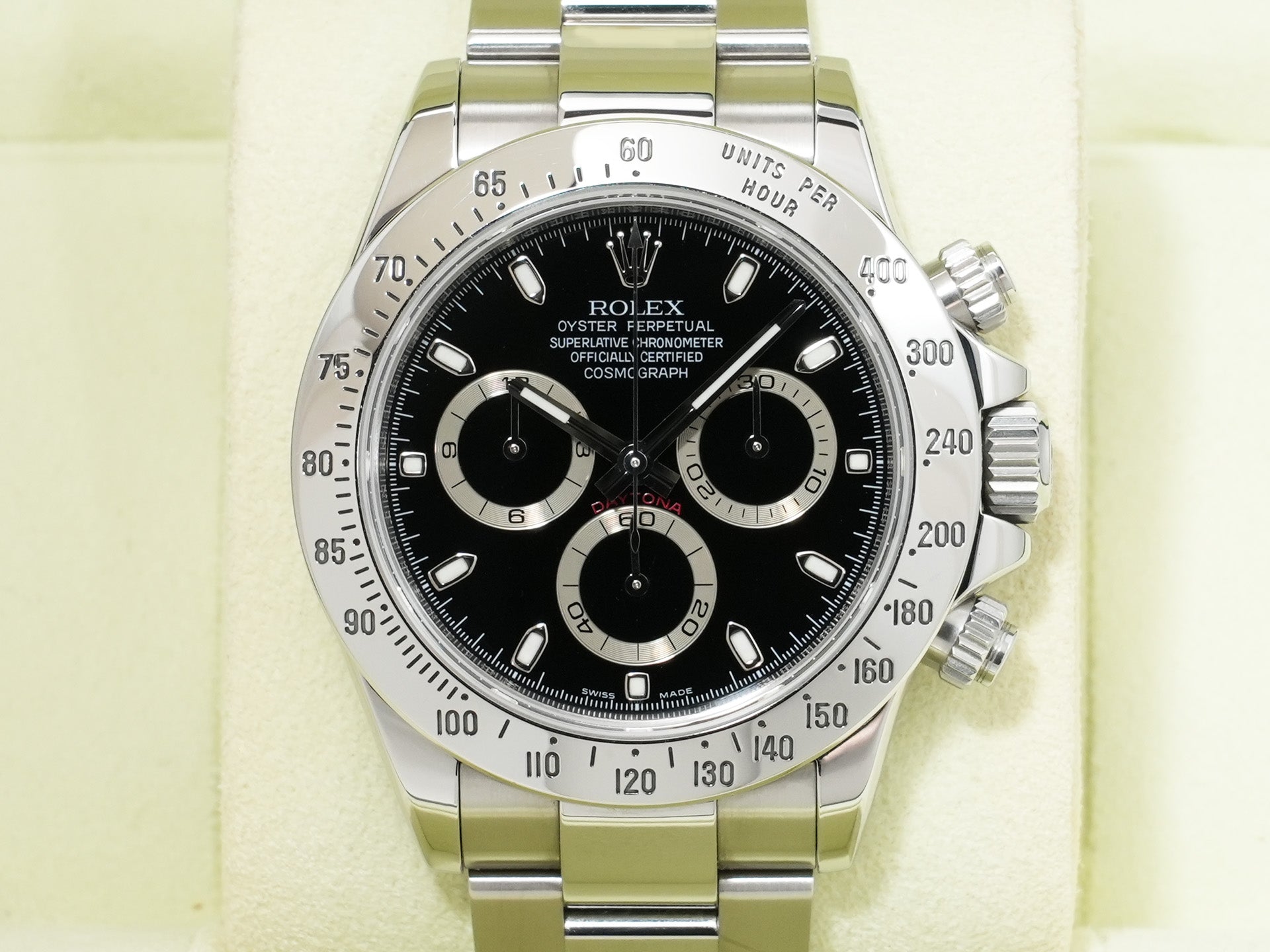 ロレックス デイトナ Ref.116520 ステンレススチール ブラック文字盤 中古 n87j8ibh