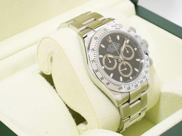 ロレックス デイトナ Ref.116520 ステンレススチール ブラック文字盤 中古 n87j8ibh