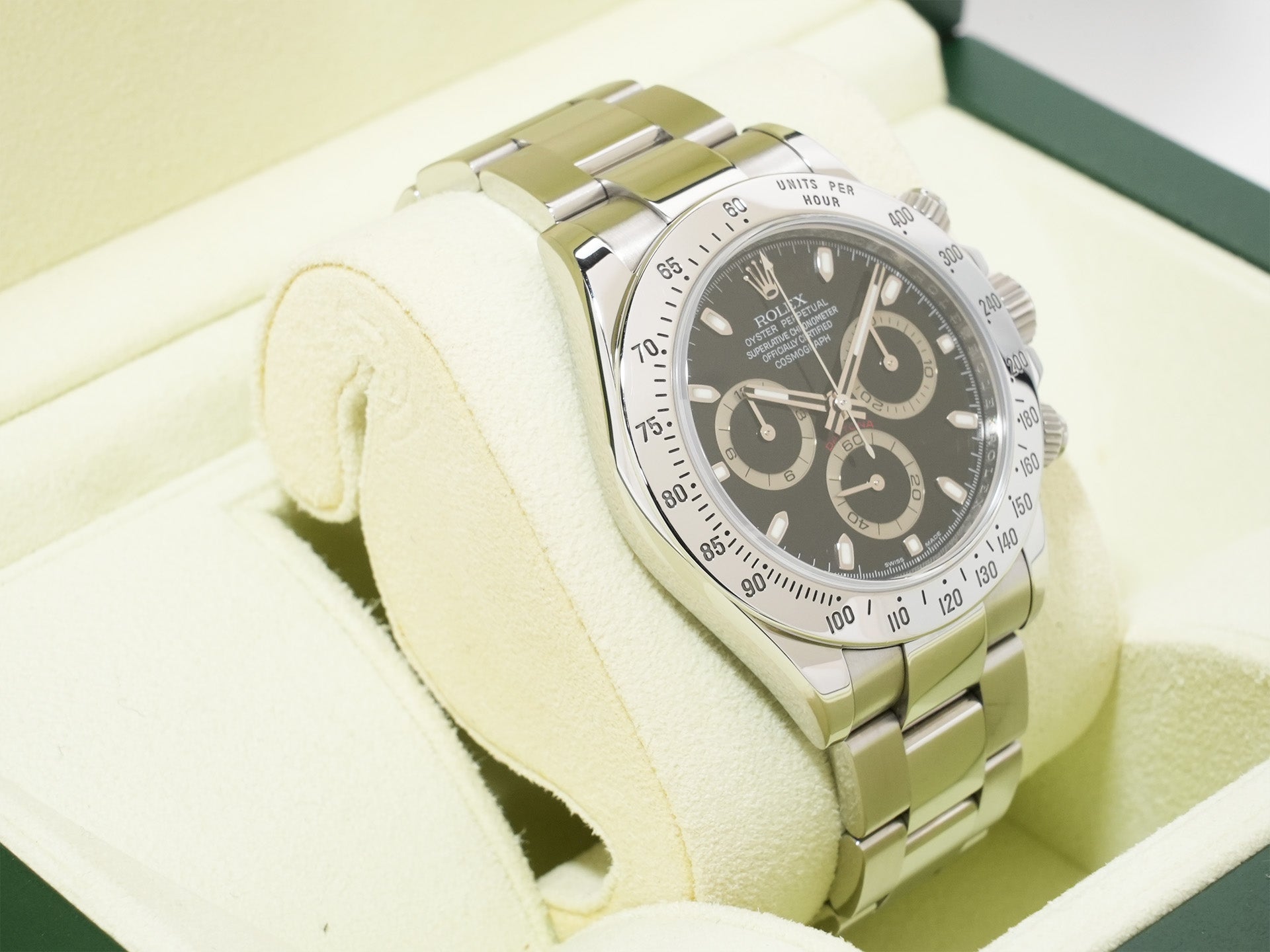 ロレックス デイトナ Ref.116520 ステンレススチール ブラック文字盤 中古 n87j8ibh