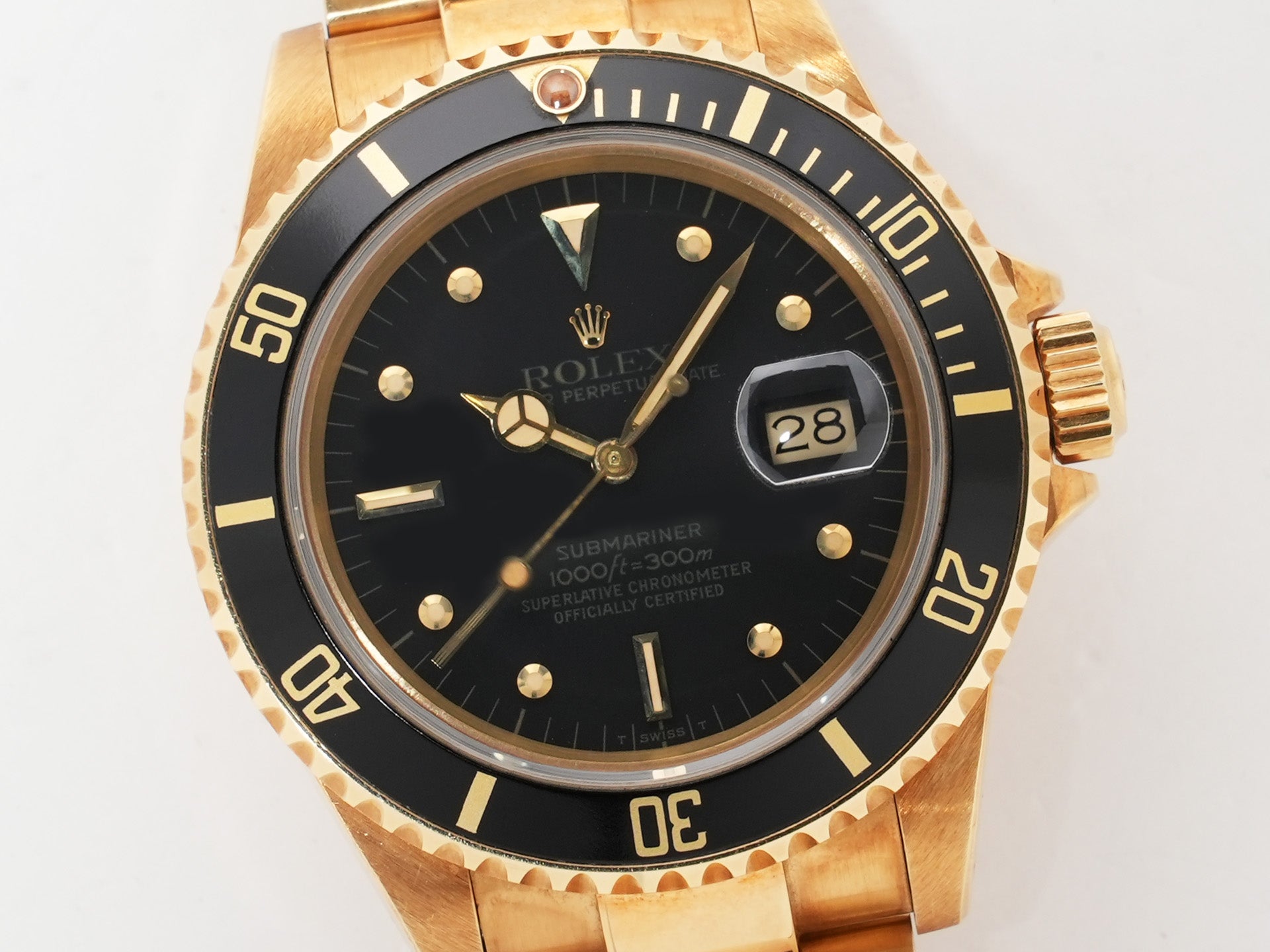 ロレックス サブマリーナー デイト Ref.16808 イエローゴールド ブラック文字盤 中古 jjda8cfw