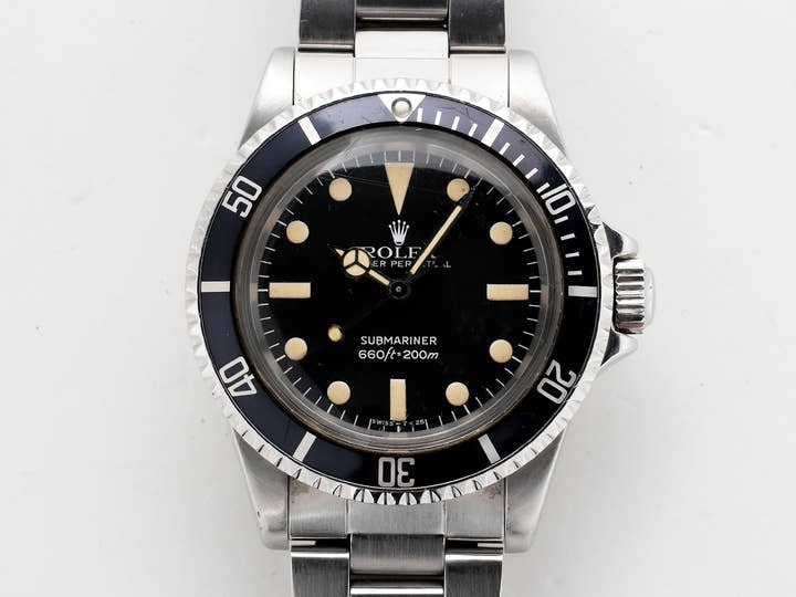 Rolex Submariner Ref. 5513 Stainless Steel Black Dial Used xvctd67e