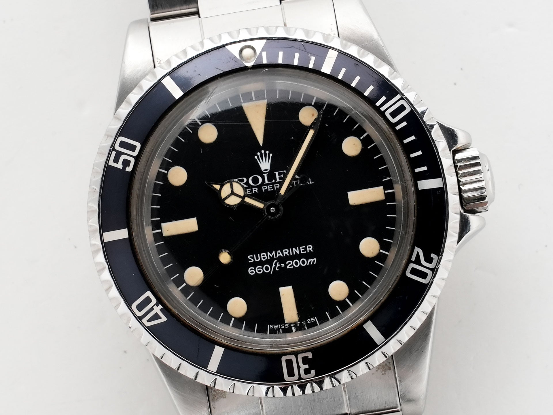 Rolex Submariner Ref. 5513 Stainless Steel Black Dial Used xvctd67e