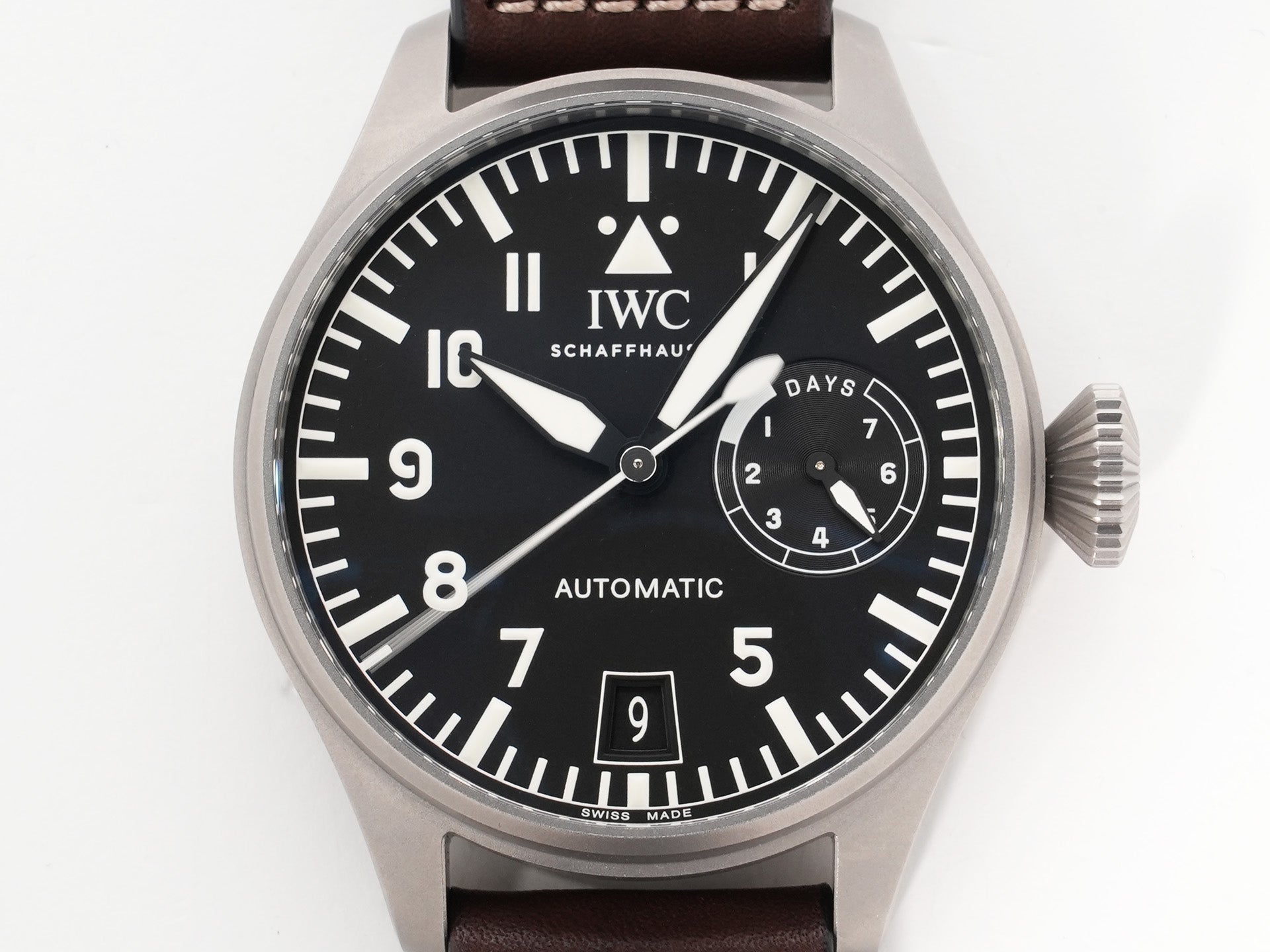 IWC Big Pilot's Watch Tribute to 5002 Safari Ref. IW501007 Titanium Black Dial Used fxcov8wv
