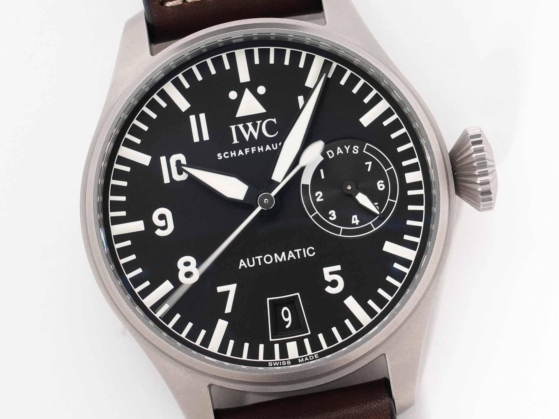 IWC Big Pilot's Watch Tribute to 5002 Safari Ref. IW501007 Titanium Black Dial Used fxcov8wv