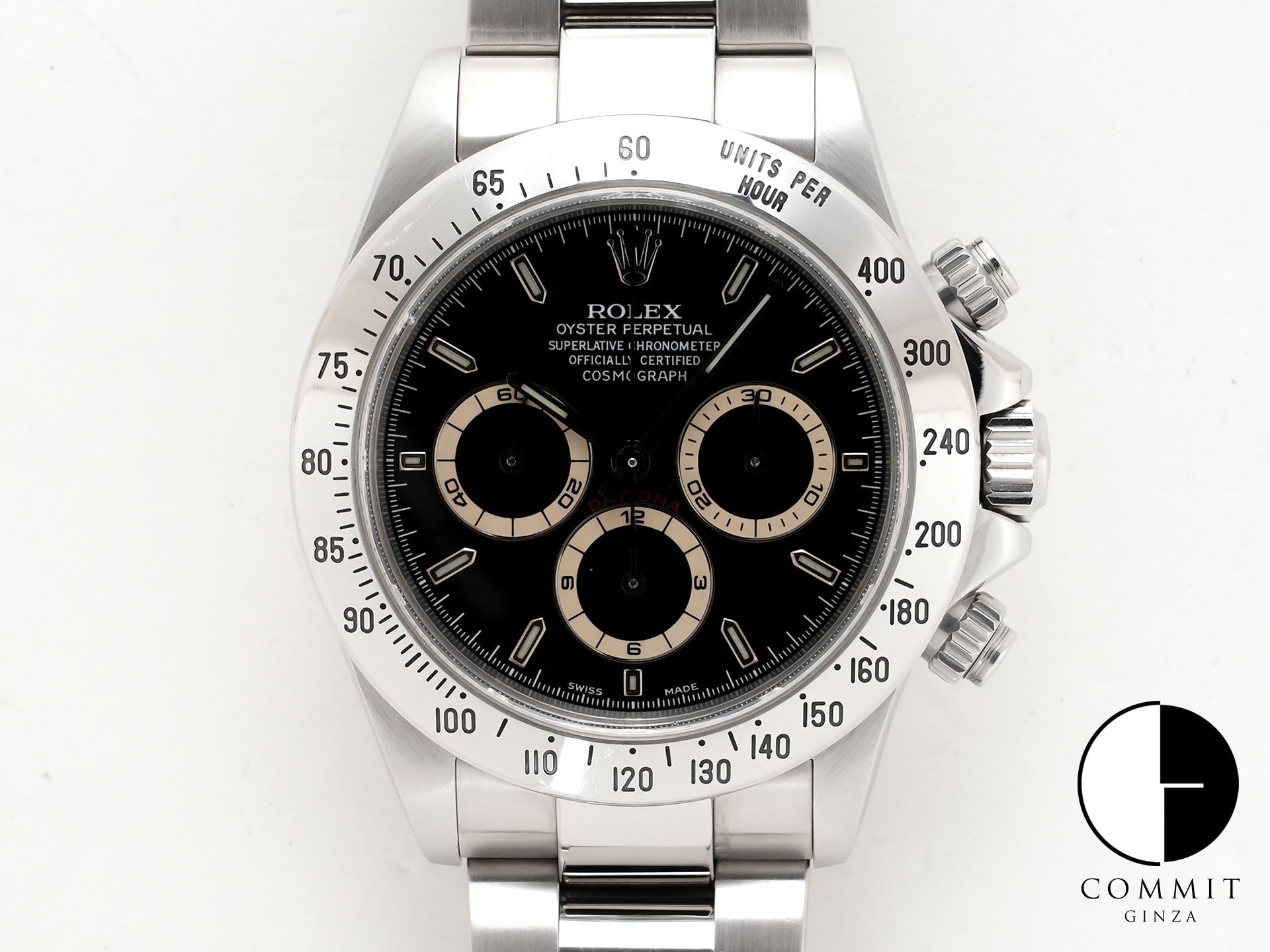 Rolex Daytona El Primero Ref. 16520 Stainless Steel Black Dial Used bszewwuf