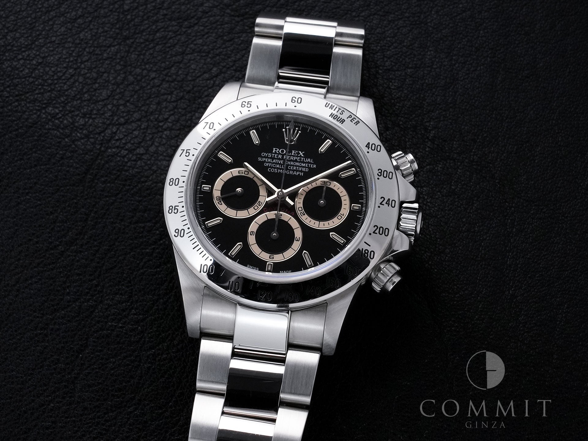 Rolex Daytona El Primero Ref. 16520 Stainless Steel Black Dial Used bszewwuf