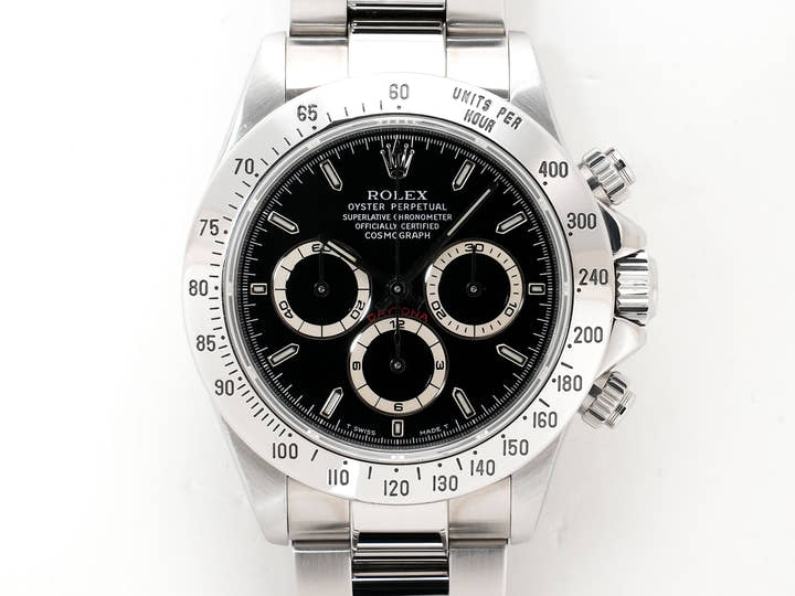 Rolex Daytona El Primero Ref. 16520 Stainless Steel Black Dial Used 7xeh2pku