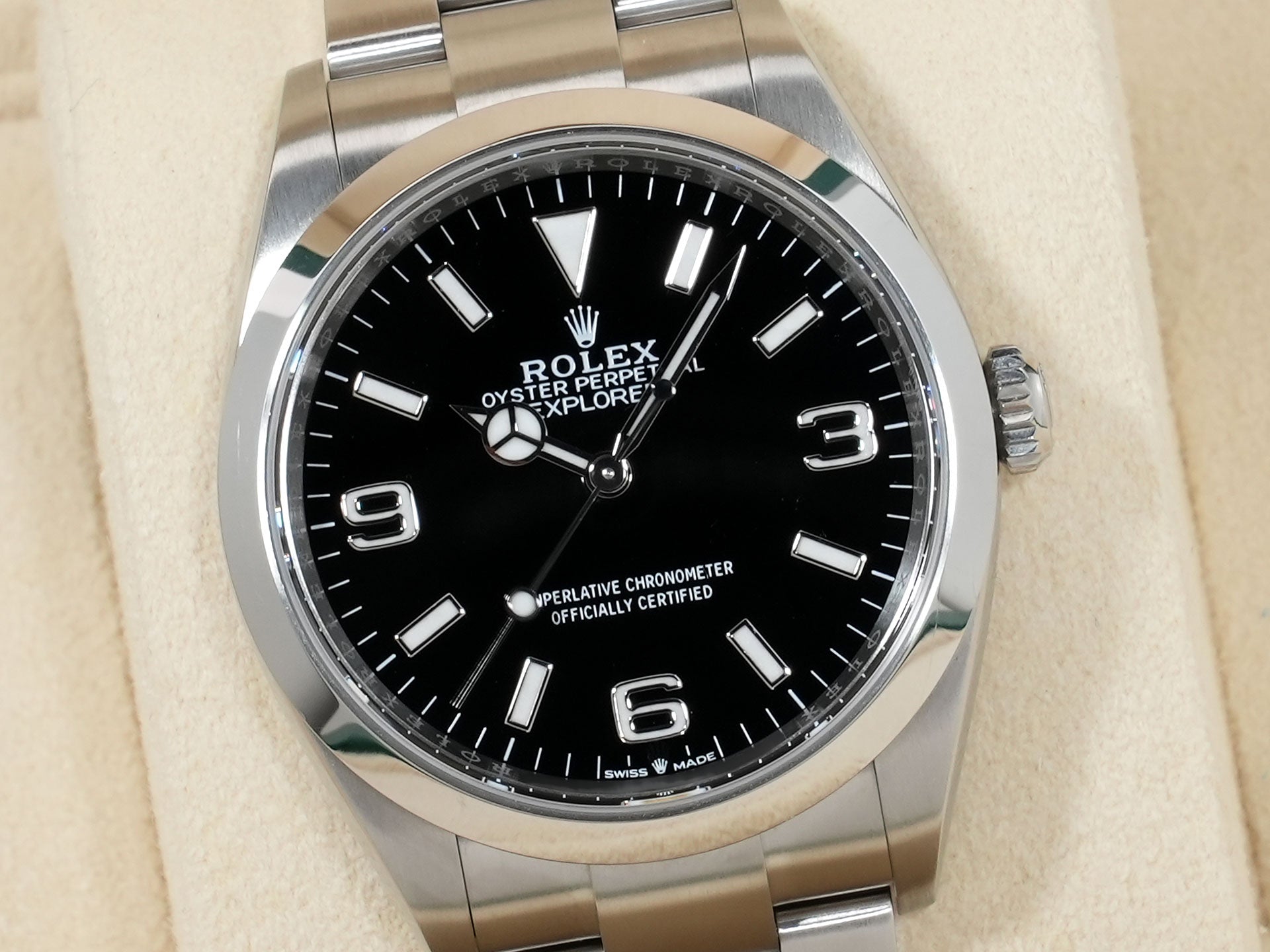 ロレックス エクスプローラー36 Ref.124270 ステンレススチール ブラック文字盤 オイスターブレスレット 中古 fbtyuz82