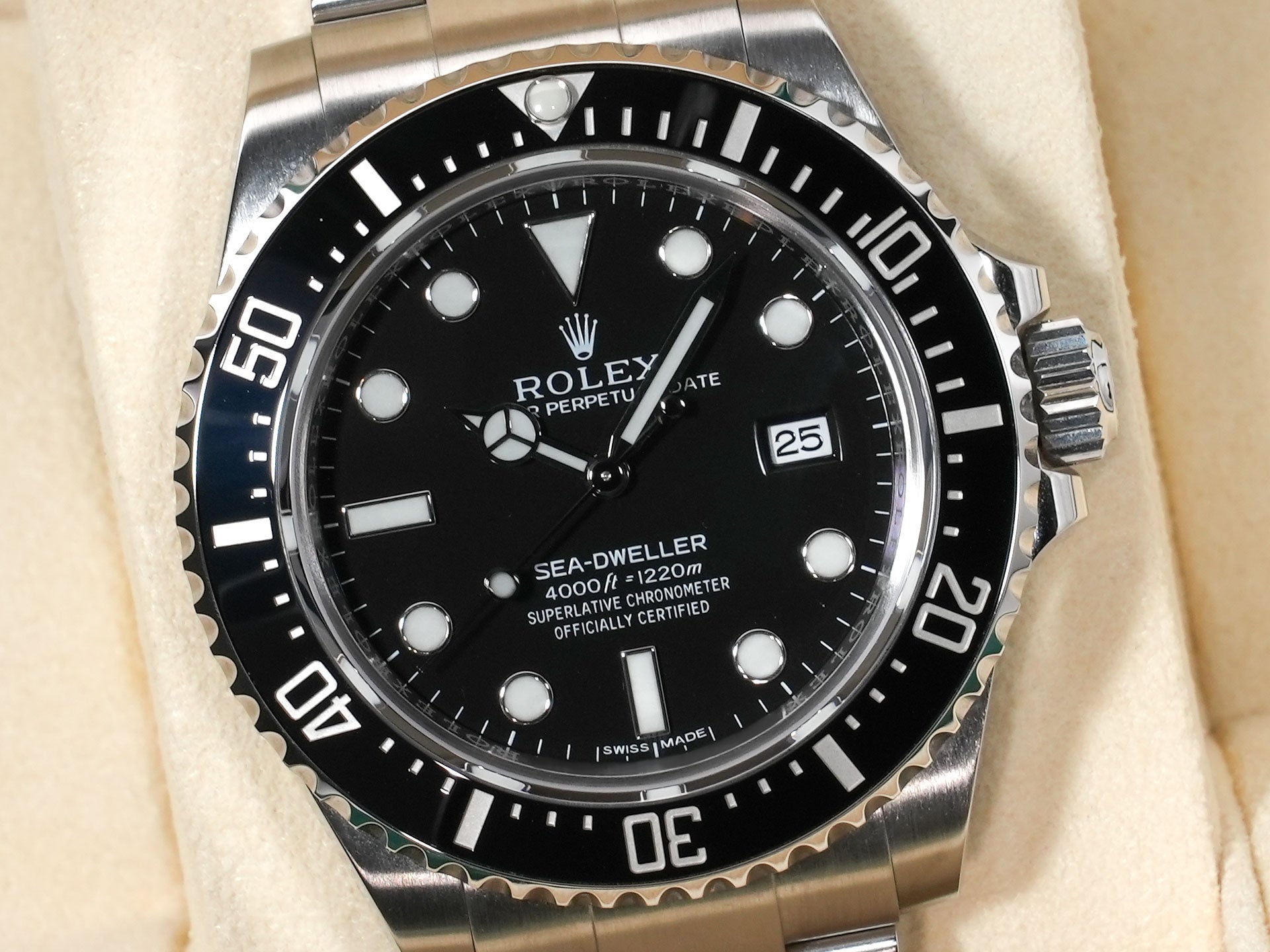 ロレックス シードゥエラー 4000 Ref.116600 ステンレススチール ブラック文字盤 中古 keyr23zy