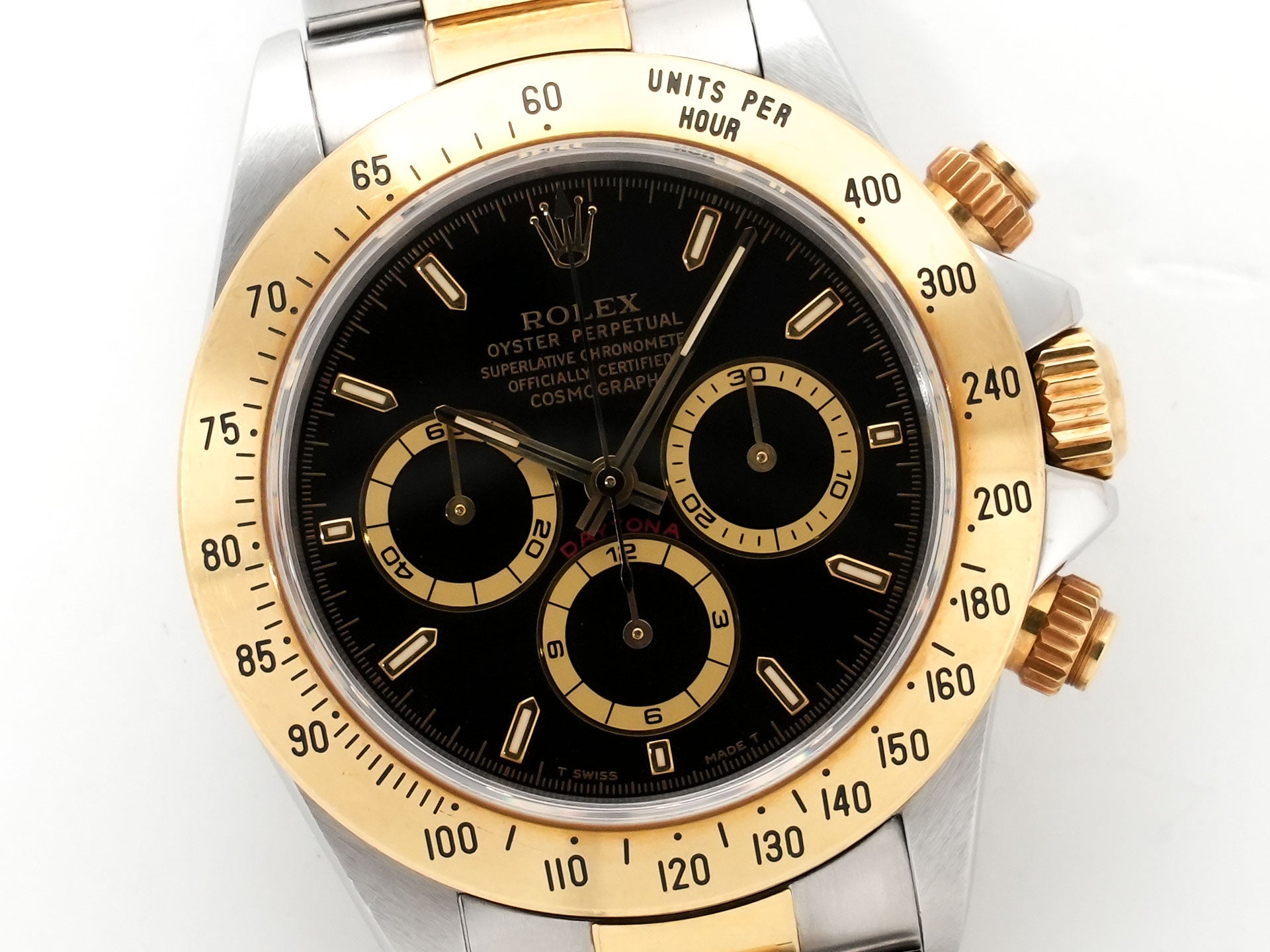 ロレックス デイトナ エルプリメロ Ref.16523 ステンレススチール/イエローゴールド ブラック文字盤 中古 cvnwzpq8