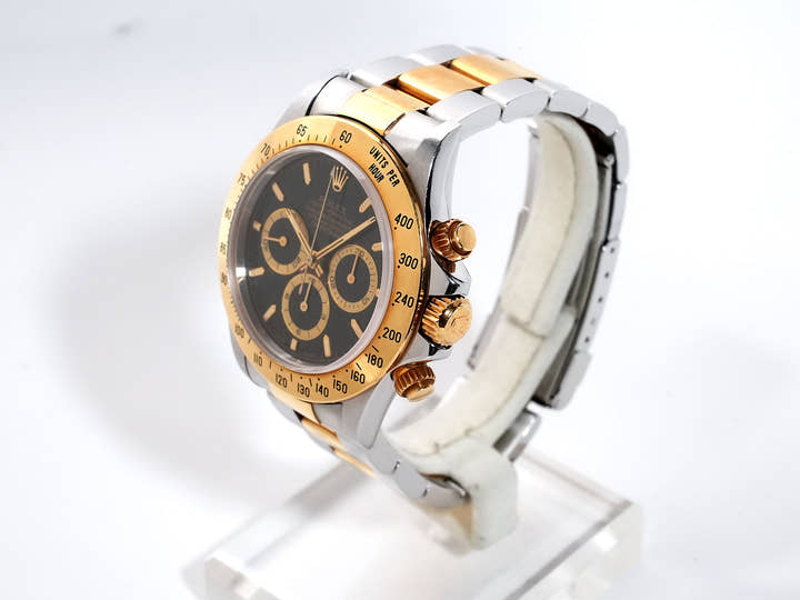 ロレックス デイトナ エルプリメロ Ref.16523 ステンレススチール/イエローゴールド ブラック文字盤 中古 cvnwzpq8