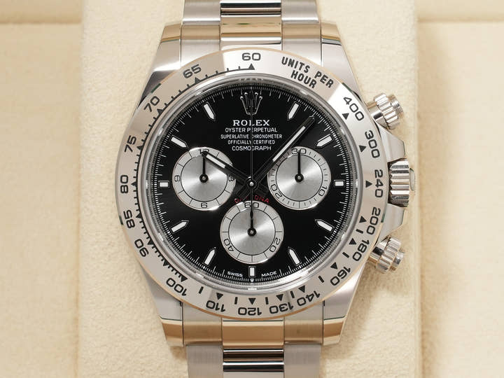 ロレックス デイトナ Ref.126509 ホワイトゴールド ブライトブラックxスチール文字盤 美品 nduwnkmy