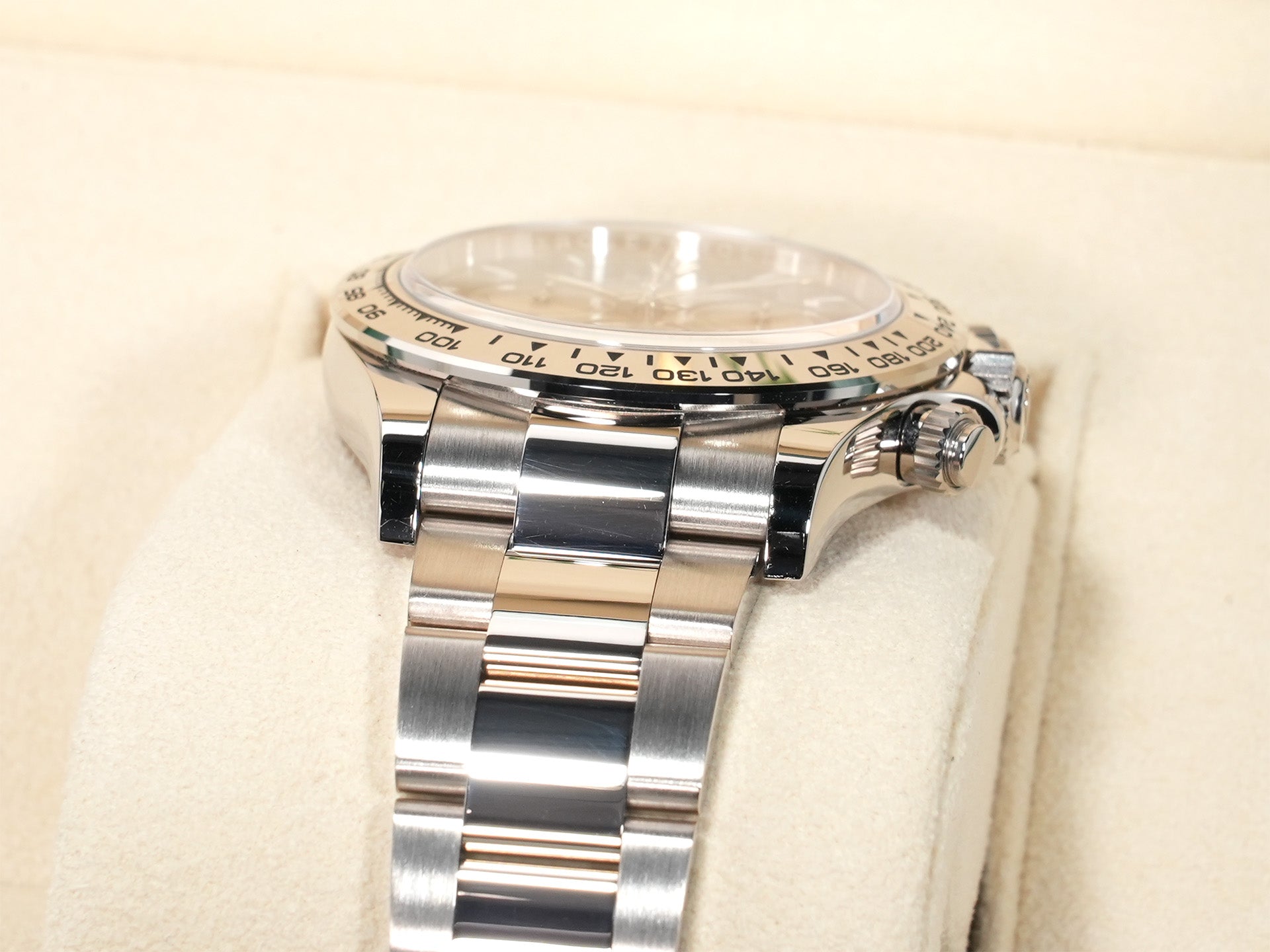 ロレックス デイトナ Ref.126509 ホワイトゴールド ブライトブラックxスチール文字盤 美品 nduwnkmy